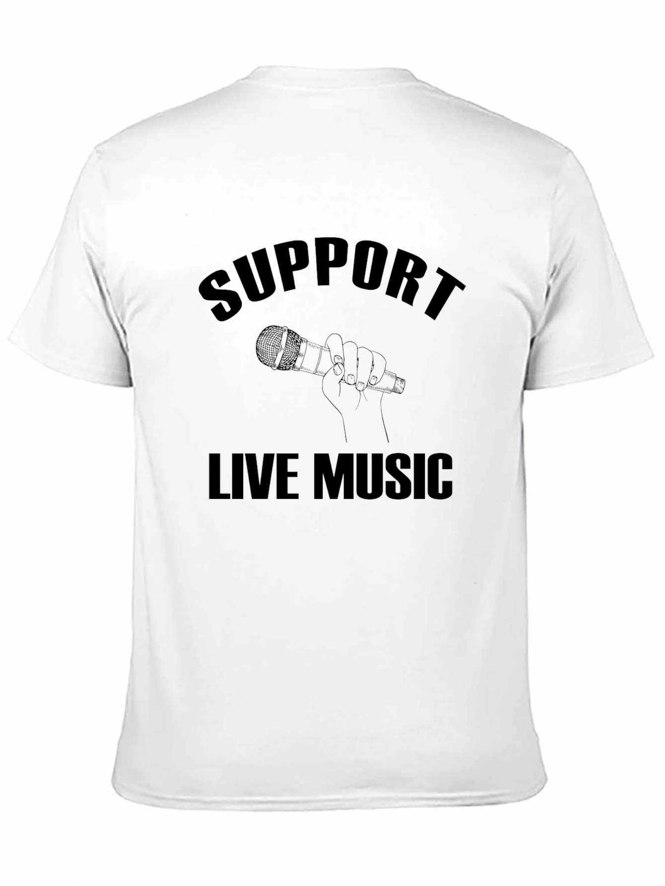 Support Live Music Black T-Shirt