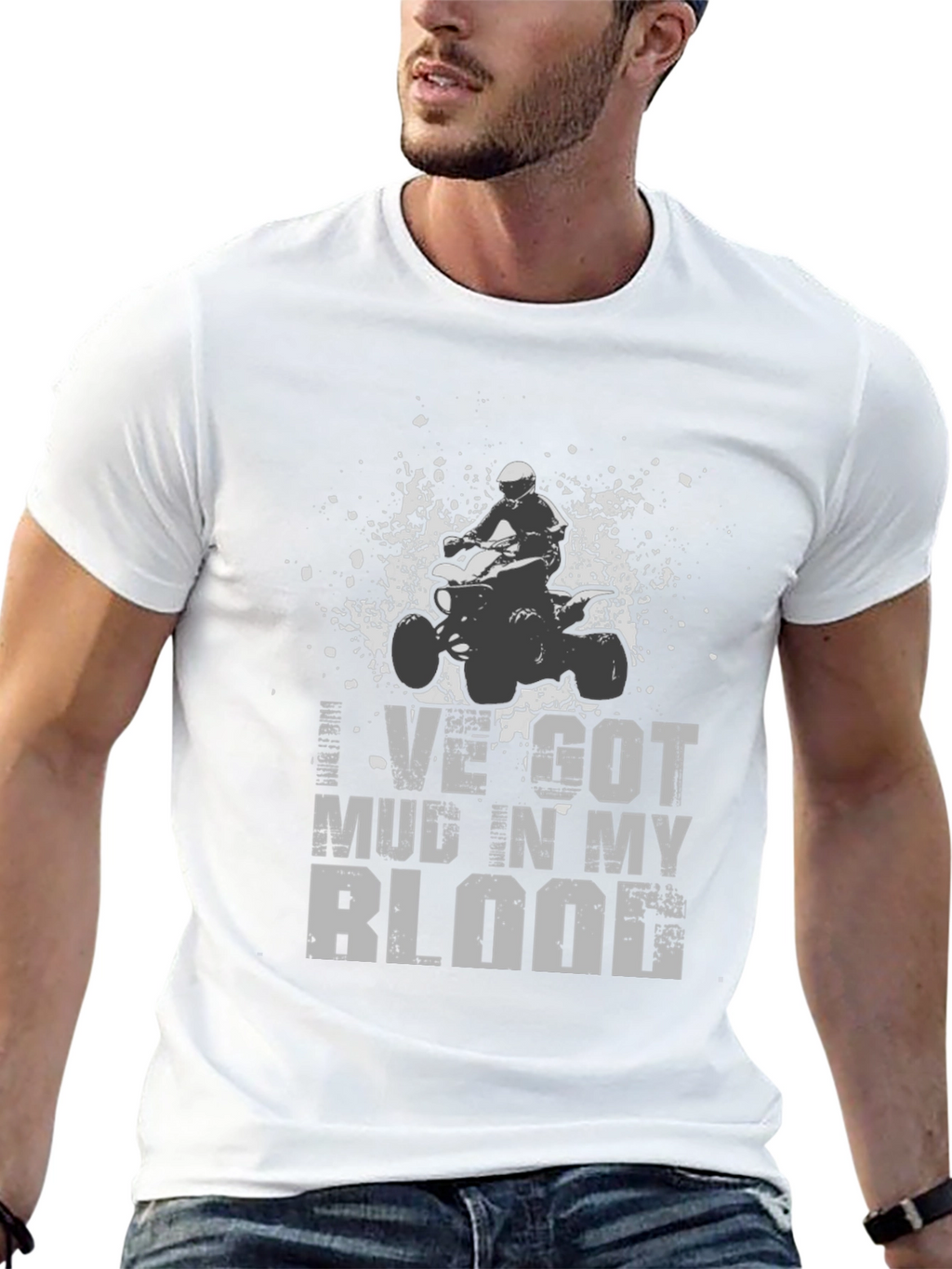 Mud in My Blood ATV Rider T-Shirt