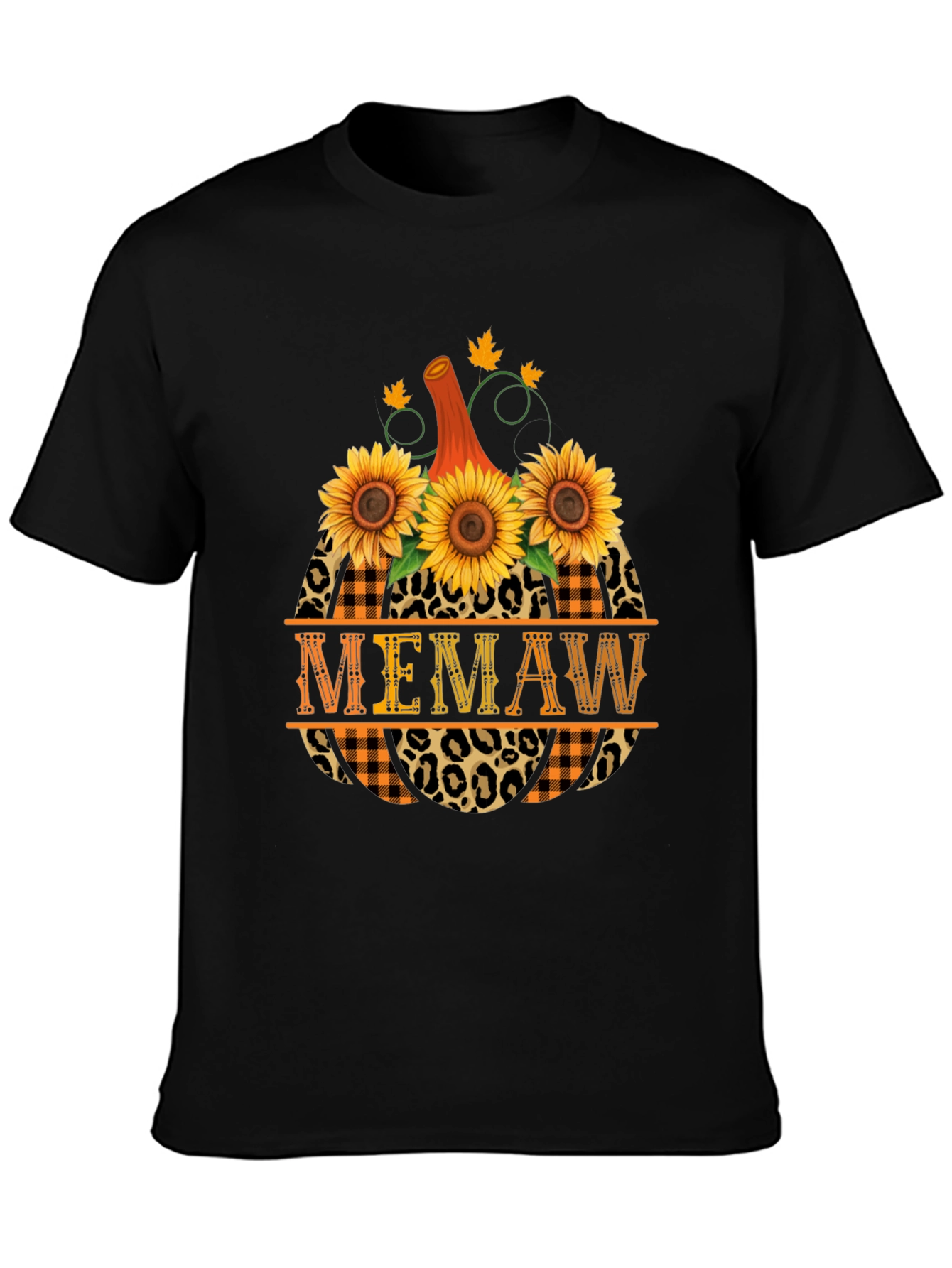 Memaw Pumpkin Fall Graphic T-Shirt