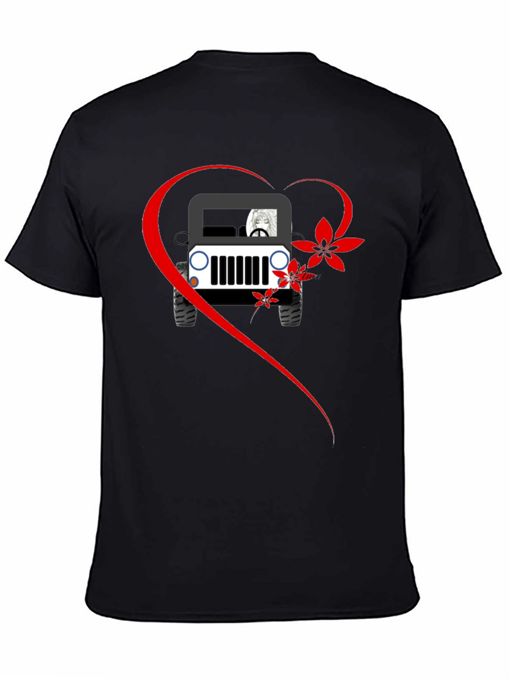 Jeep Lovers Graphic T-Shirt - Casual Black Tee