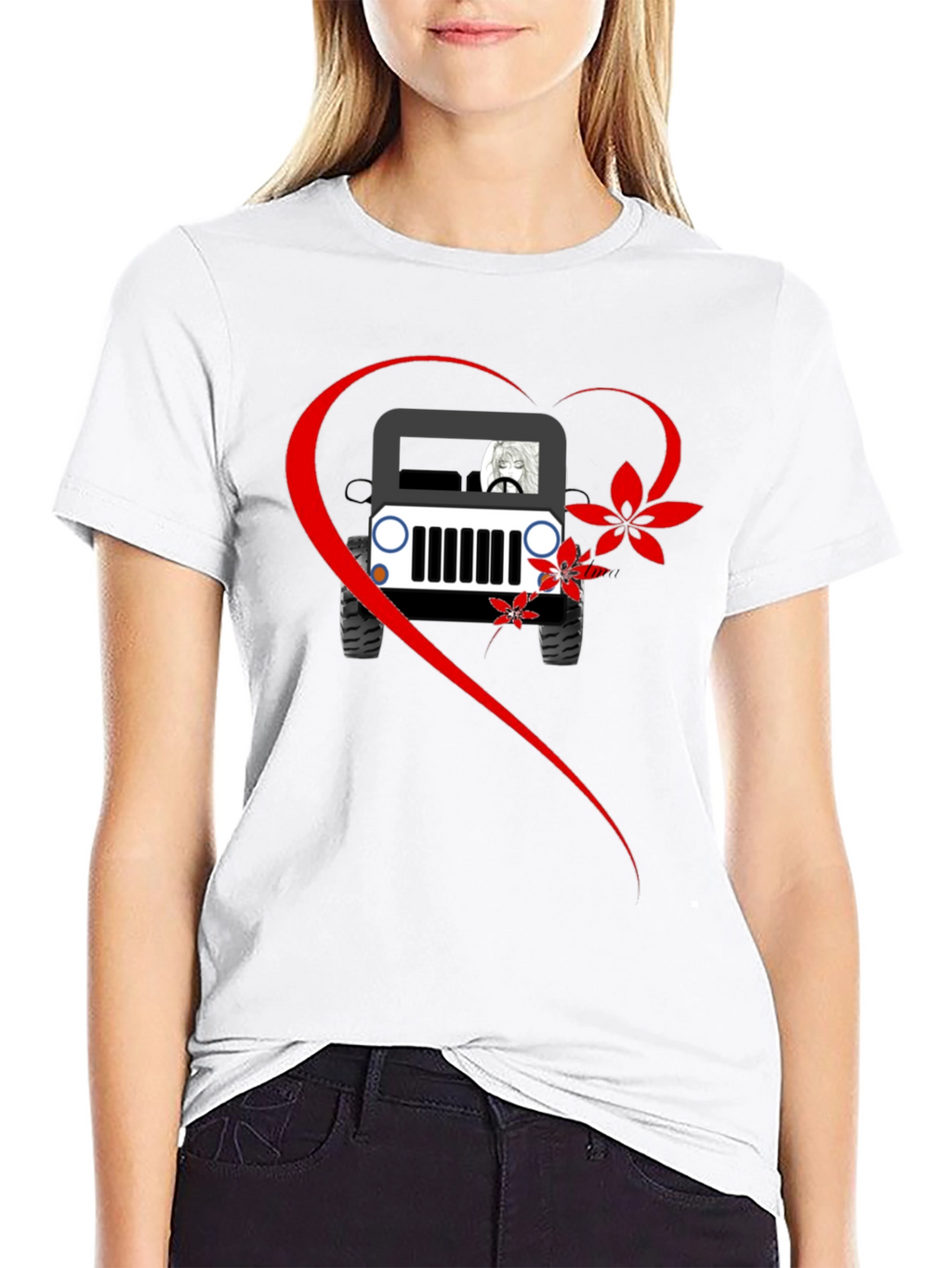 Jeep Lovers Graphic T-Shirt - Casual Black Tee