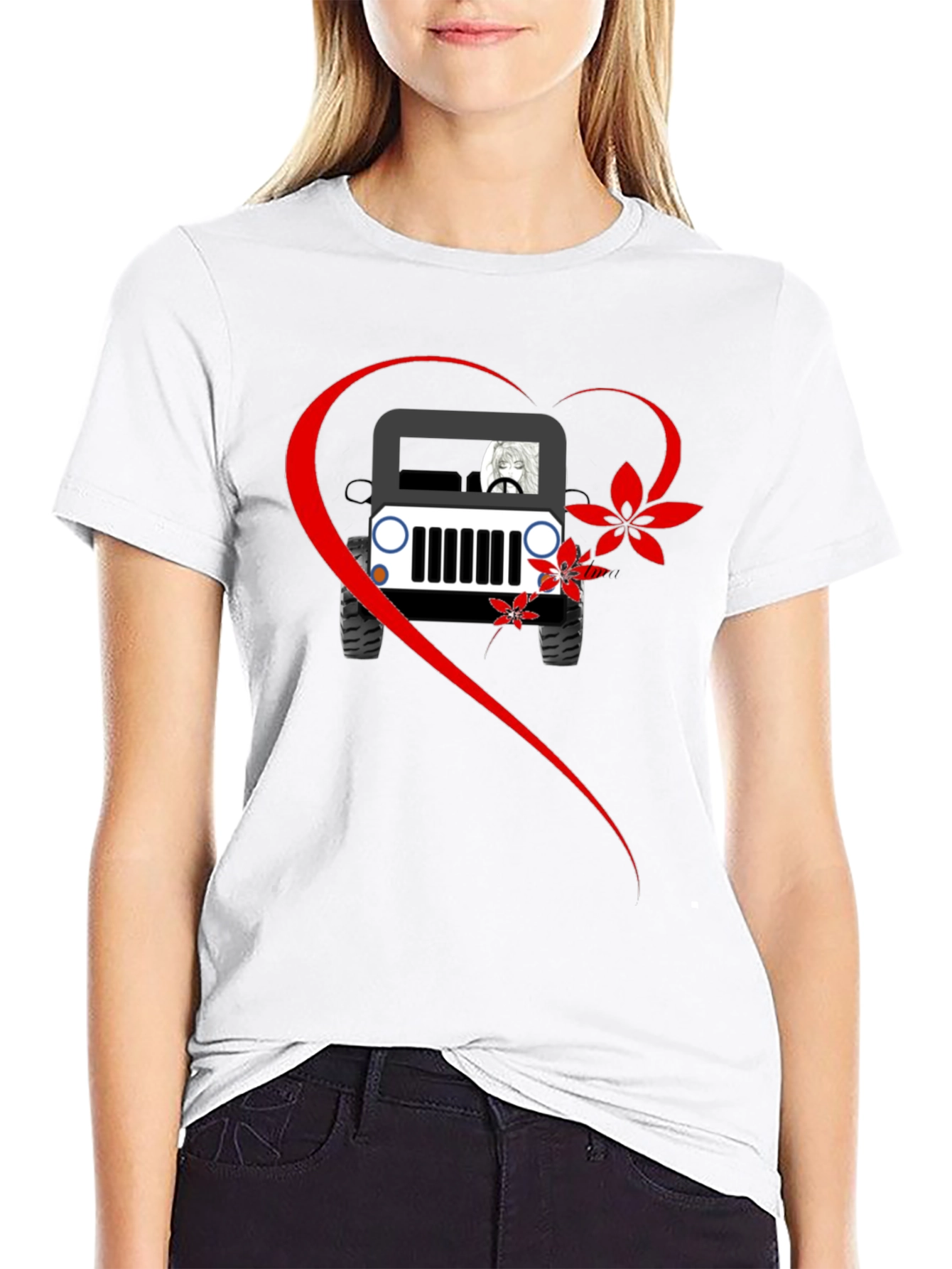 Jeep Lovers Graphic T-Shirt - Casual Black Tee