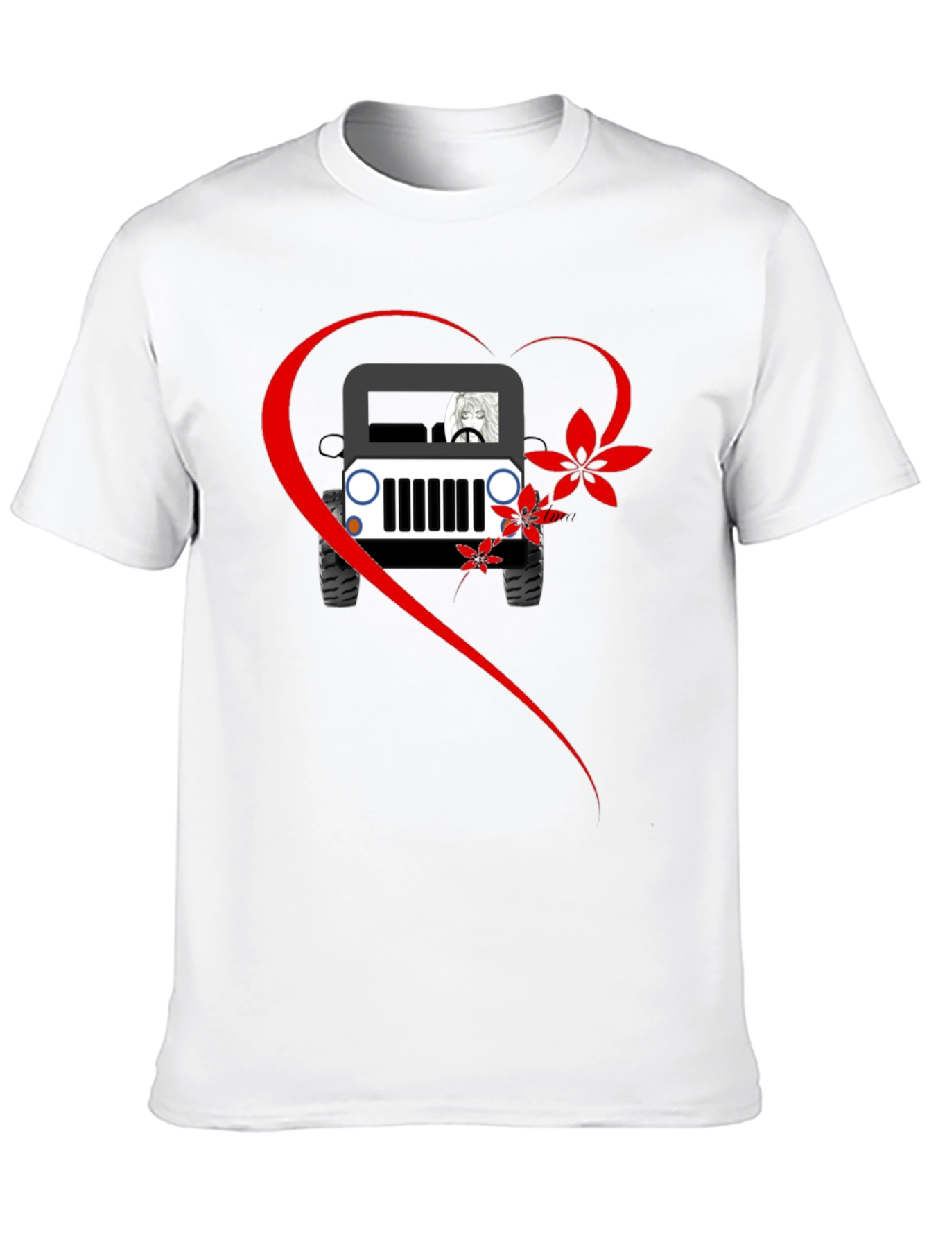 Jeep Lovers Graphic T-Shirt - Casual Black Tee