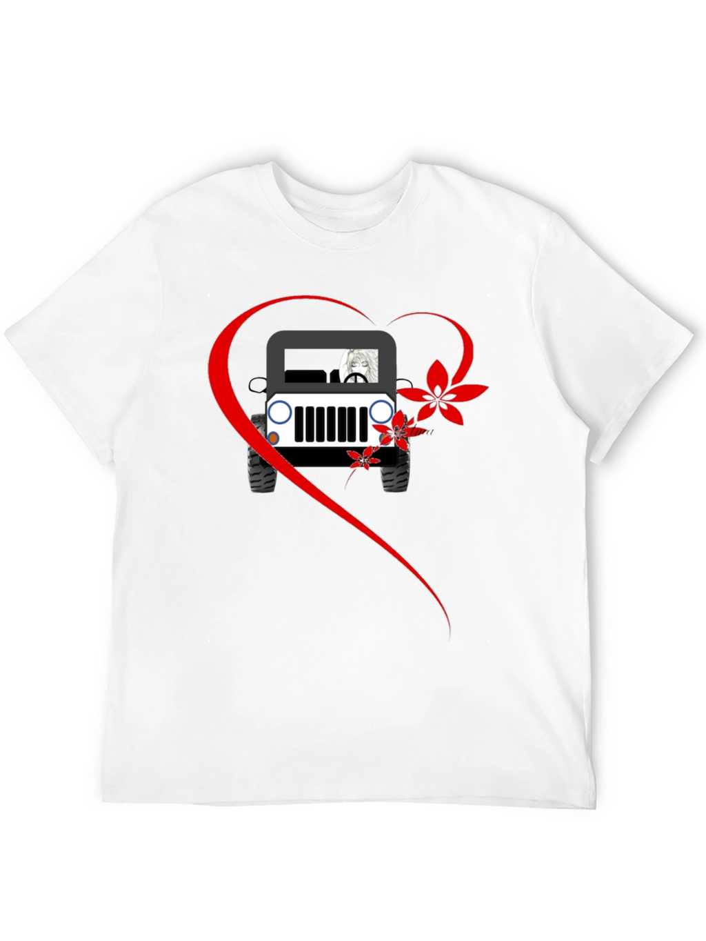 Jeep Lovers Graphic T-Shirt - Casual Black Tee