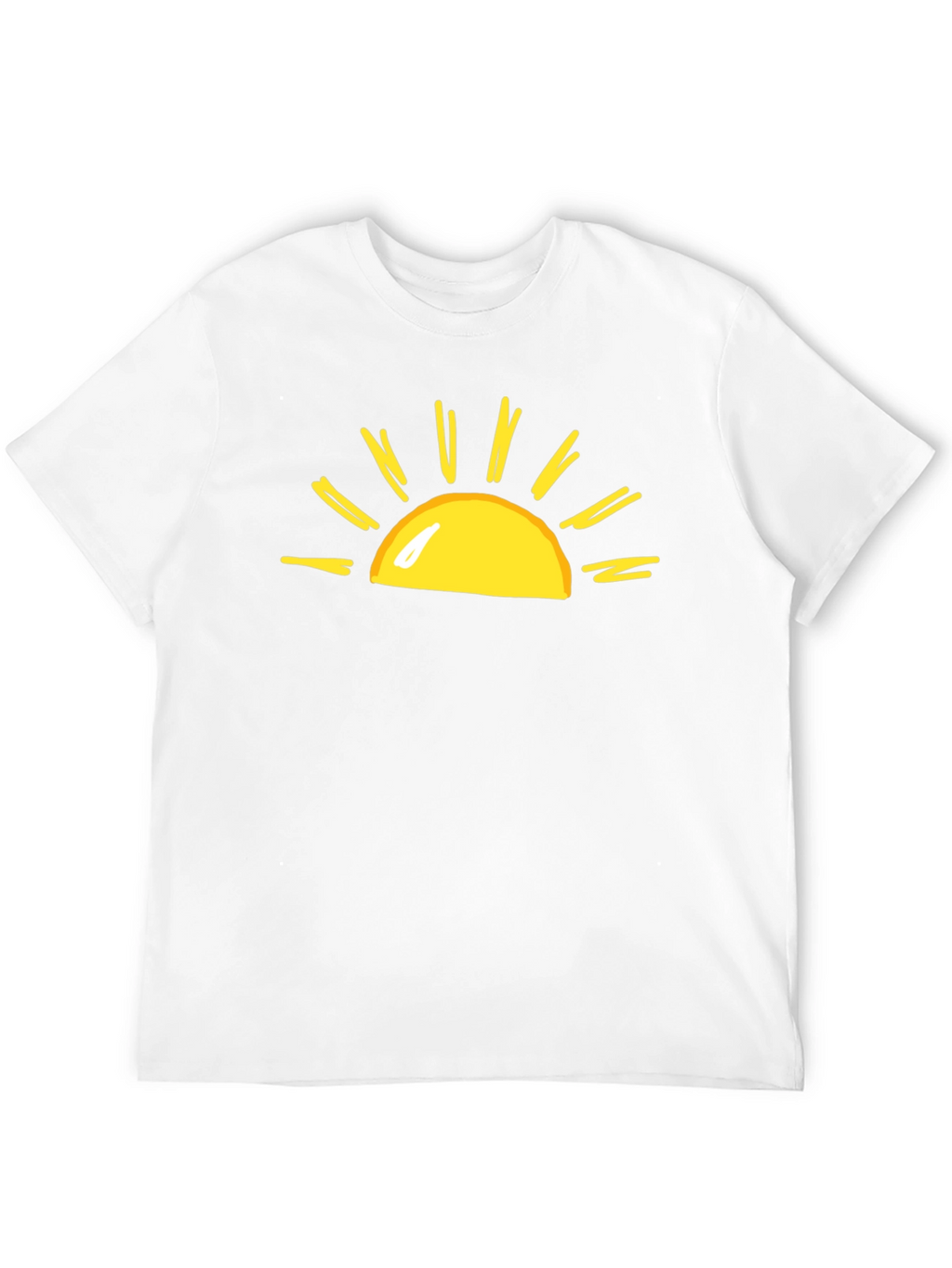 Sunny Graphic Tee - Black Cotton T-Shirt