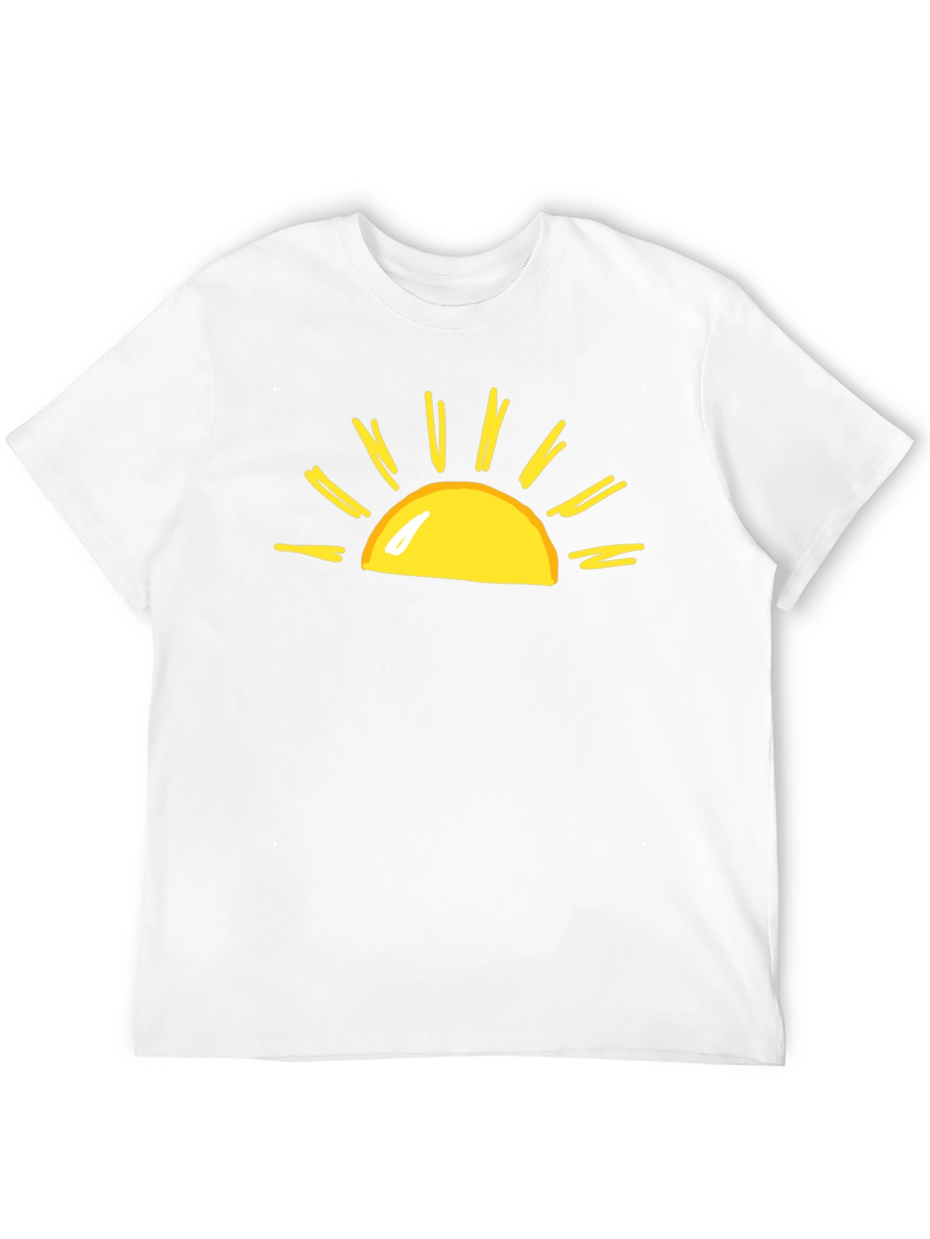 Sunny Graphic Tee - Black Cotton T-Shirt