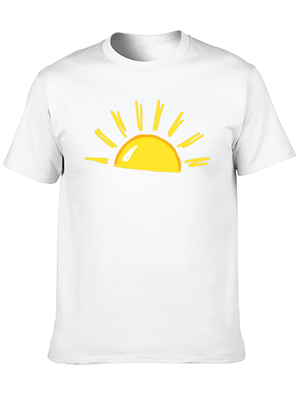 Sunny Graphic Tee - Black Cotton T-Shirt