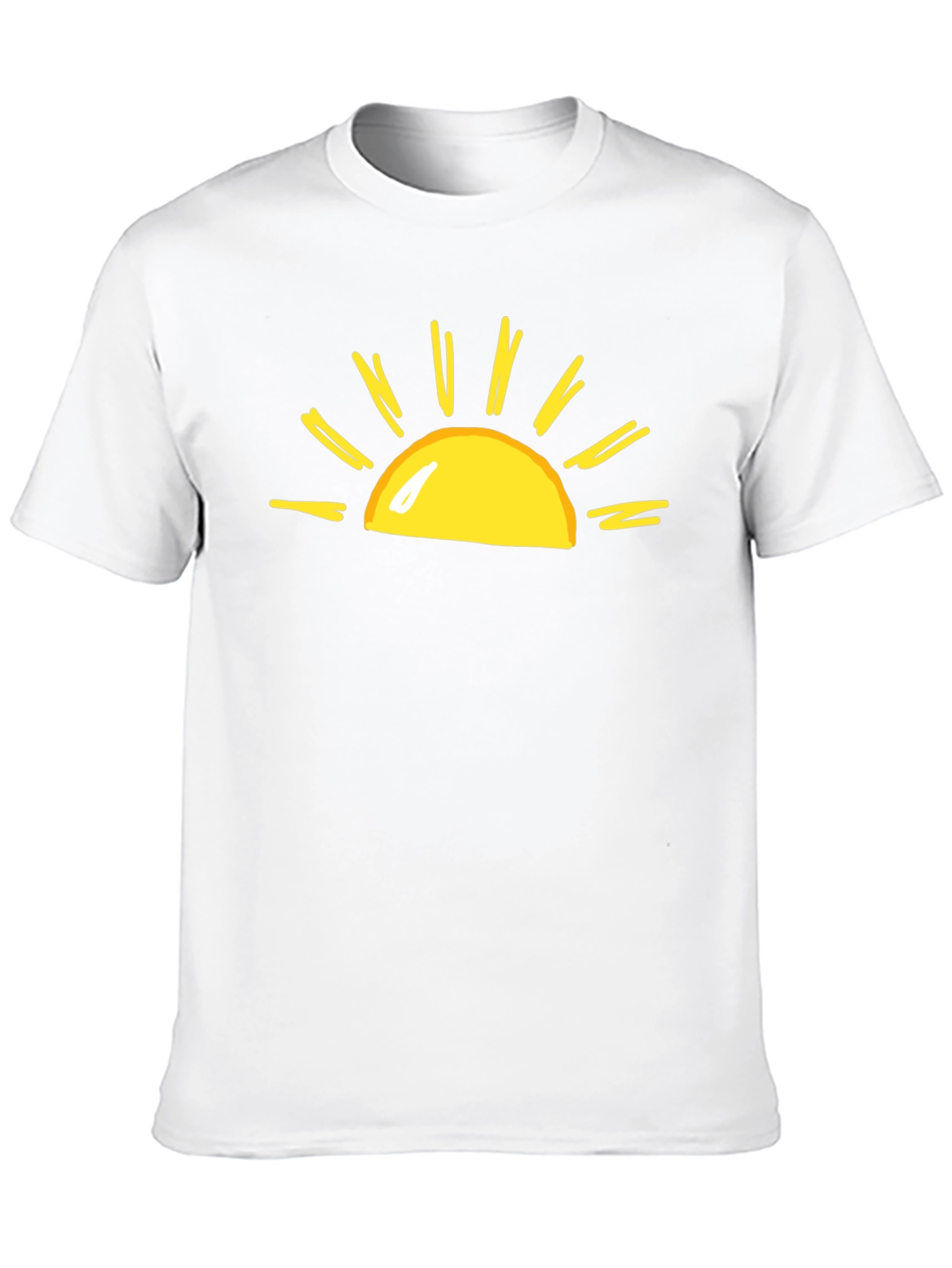 Sunny Graphic Tee - Black Cotton T-Shirt