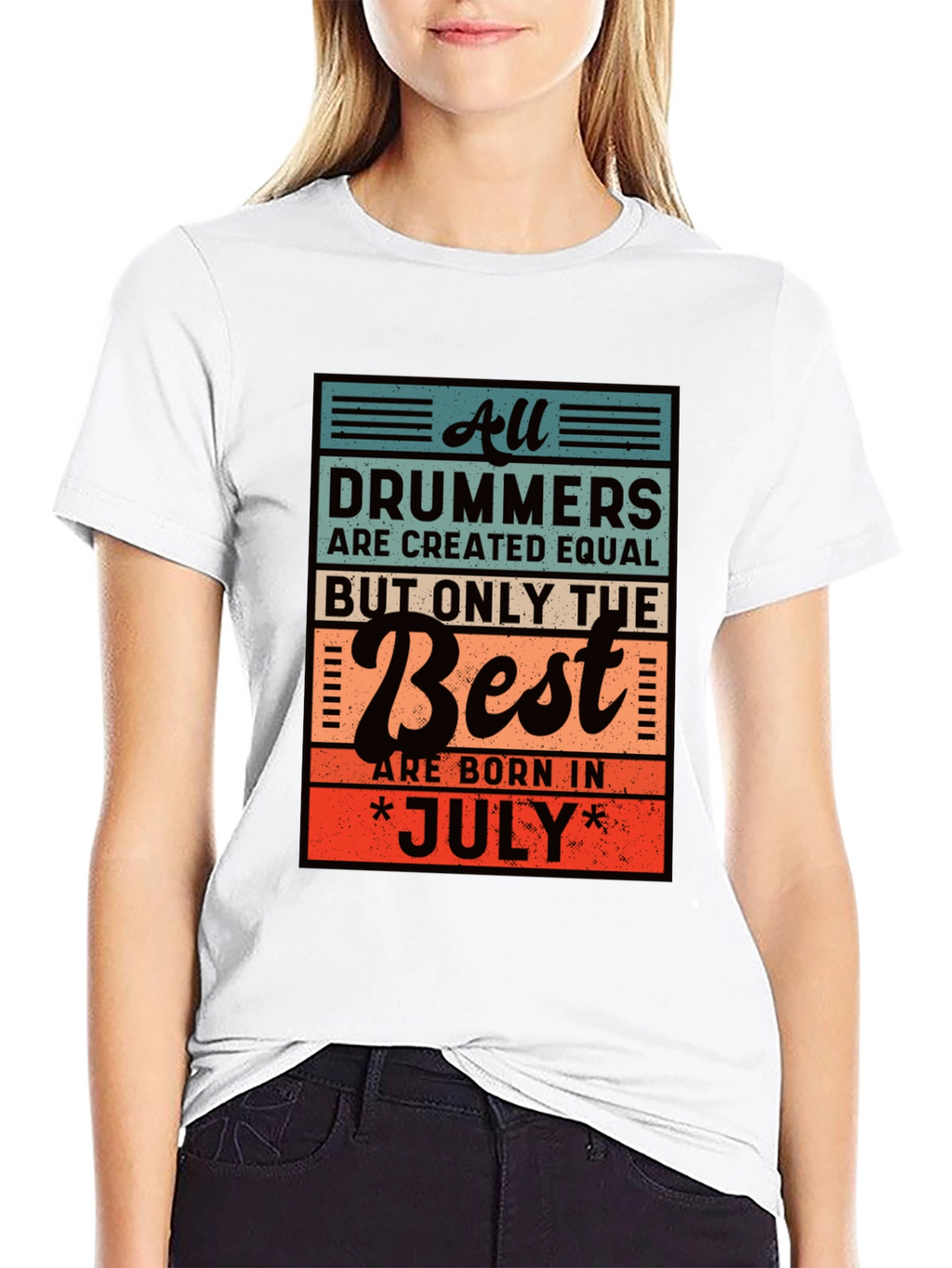 Drummers Born in July T-Shirt