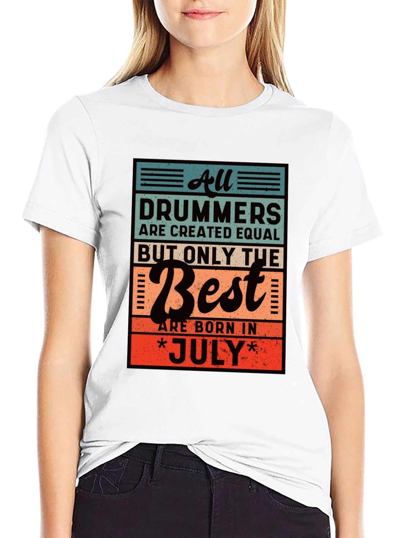 Drummers Born in July T-Shirt