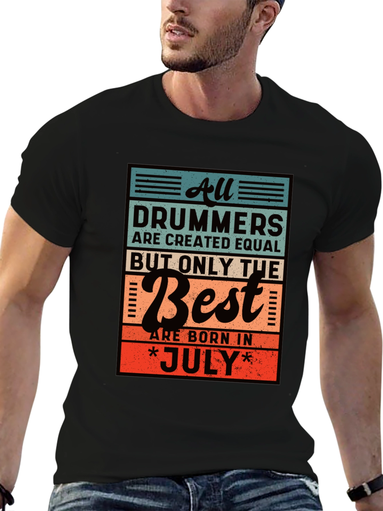 Drummers Born in July T-Shirt