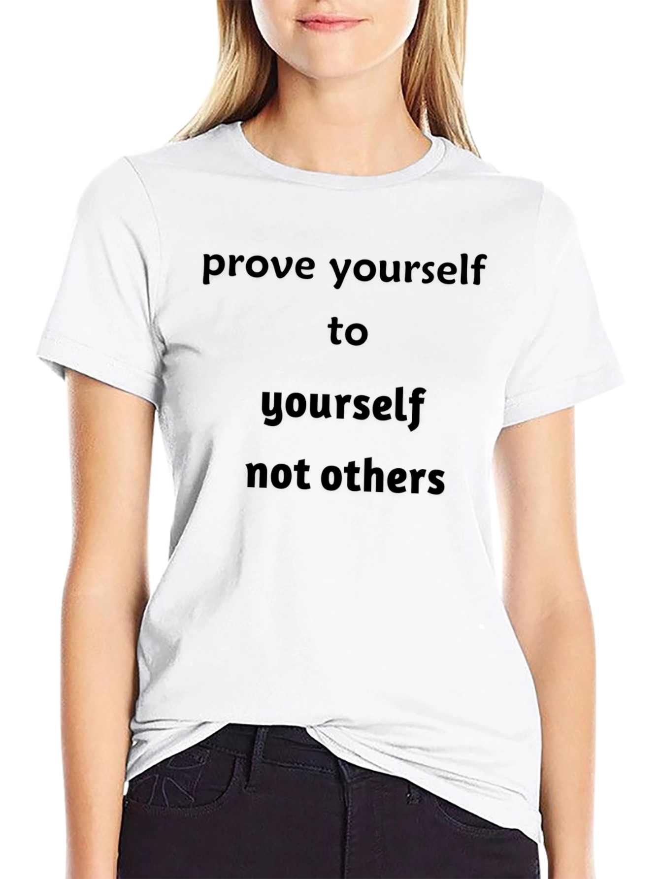 Motivational Black T-Shirt - Prove Yourself