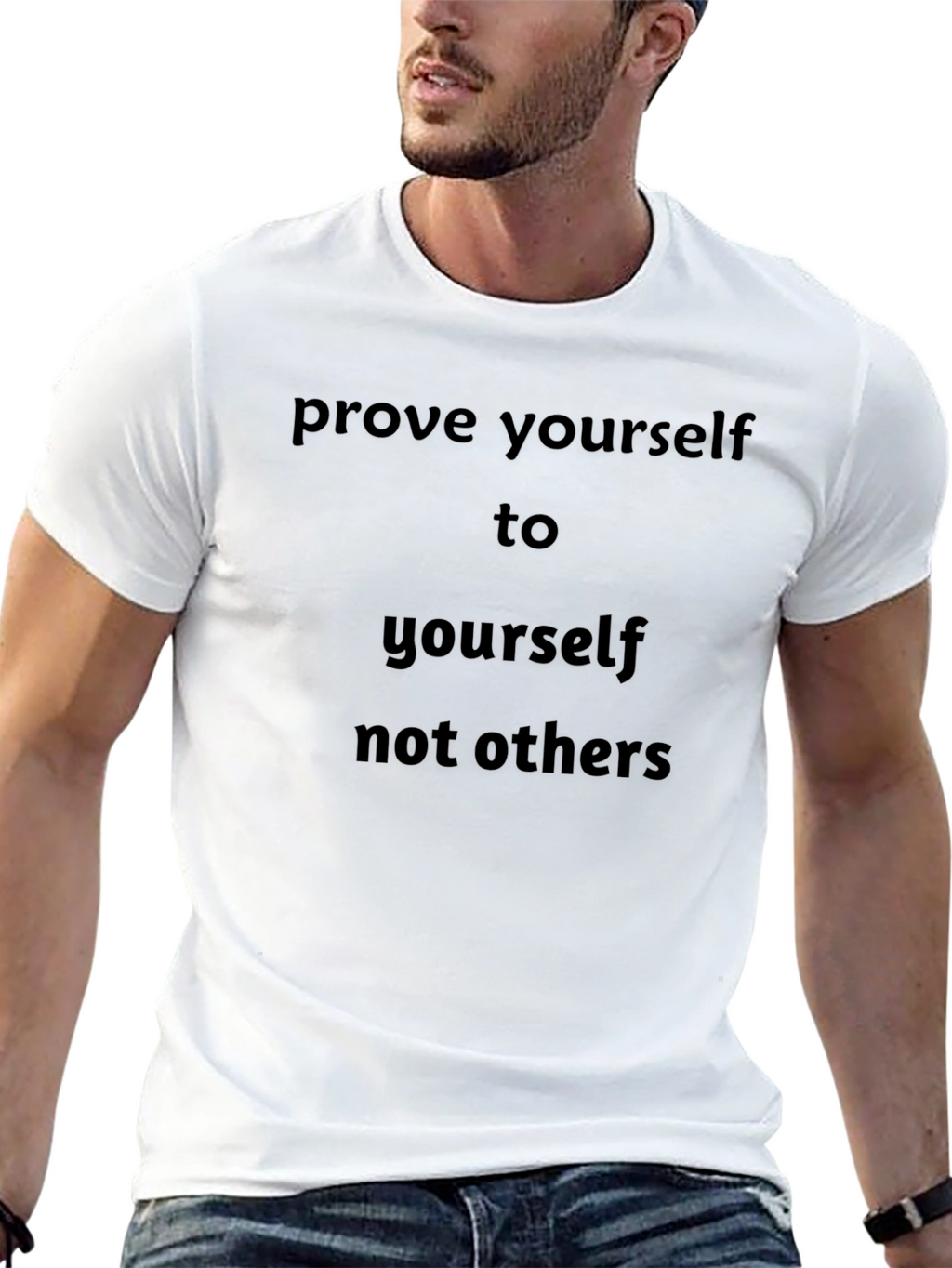 Motivational Black T-Shirt - Prove Yourself