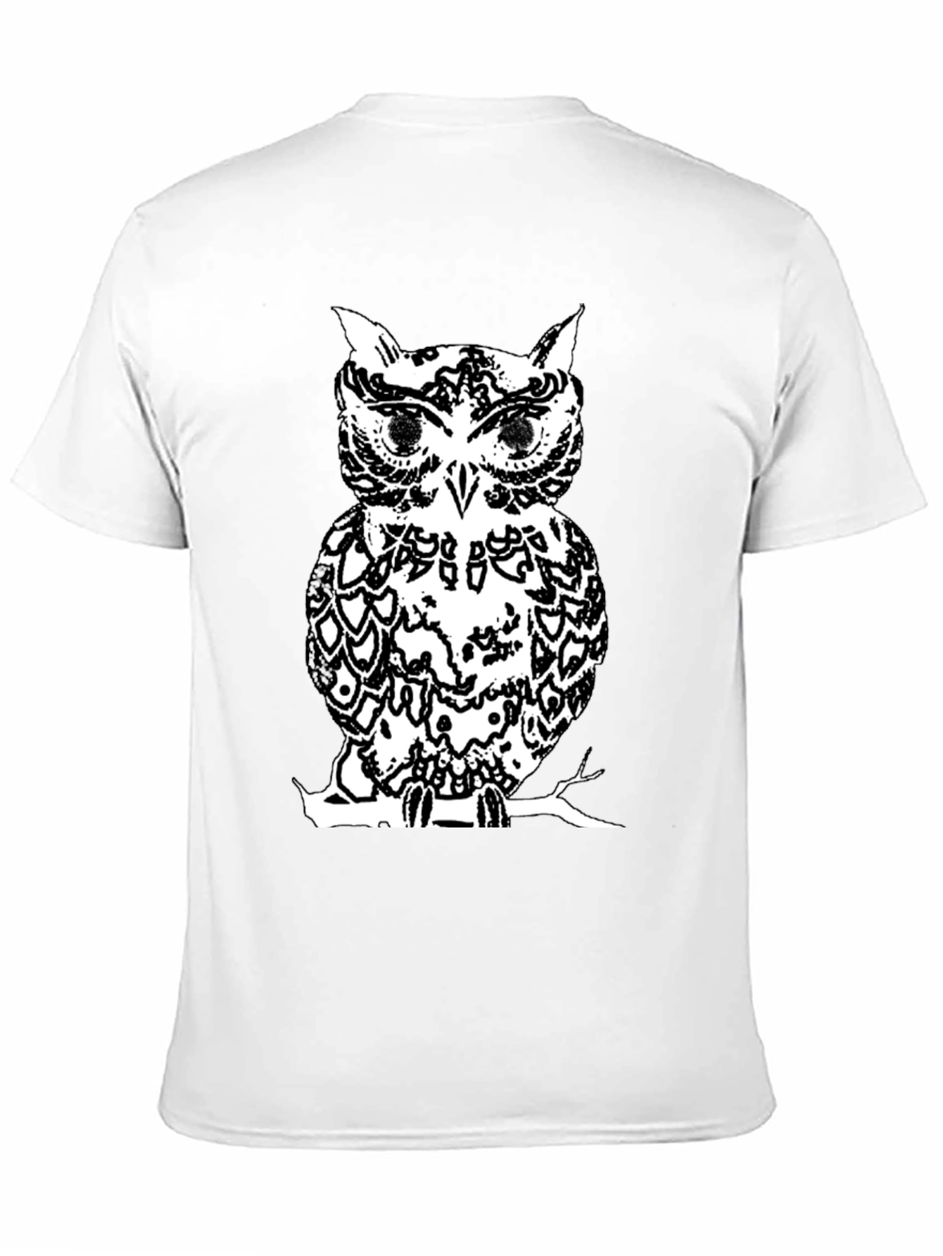 Black Owl Graphic Tee - Stylish Mens T-Shirt