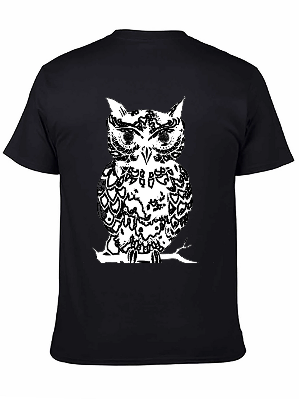 Black Owl Graphic Tee - Stylish Mens T-Shirt