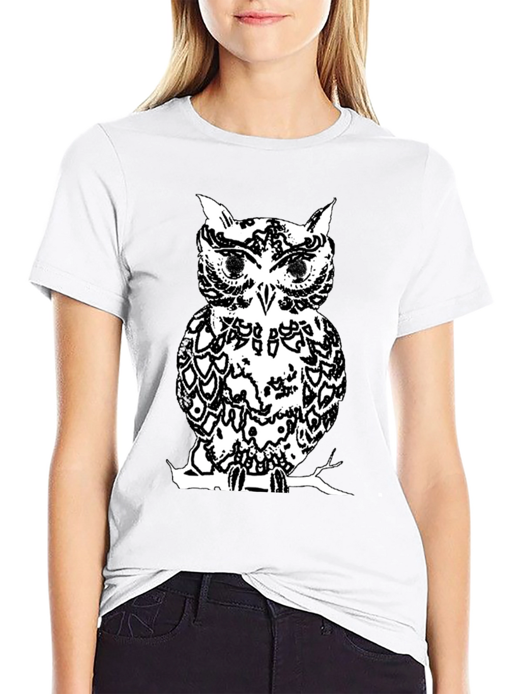 Black Owl Graphic Tee - Stylish Mens T-Shirt