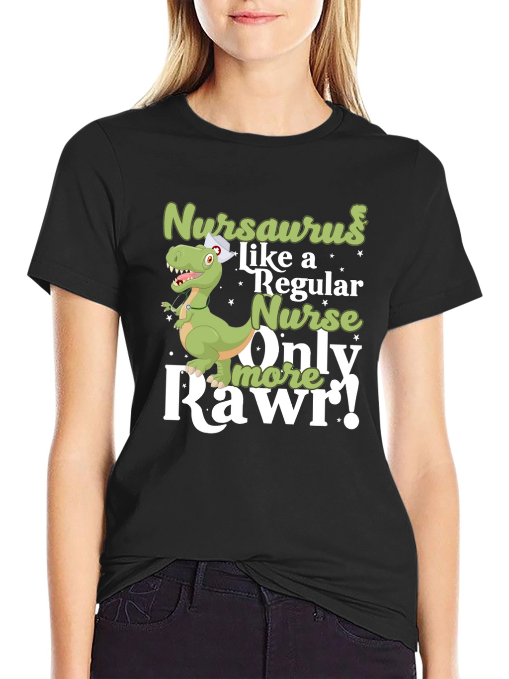 Nursaurus Nurse T-Shirt - Rawr!