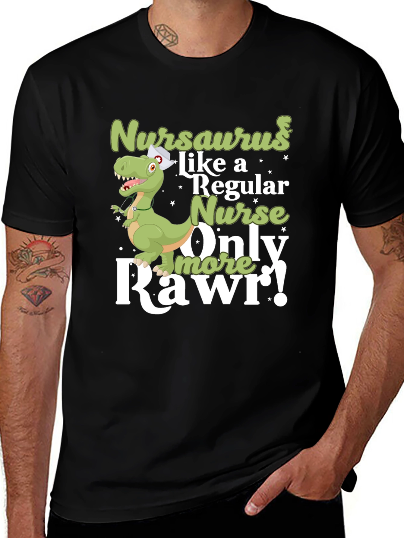 Nursaurus Nurse T-Shirt - Rawr!