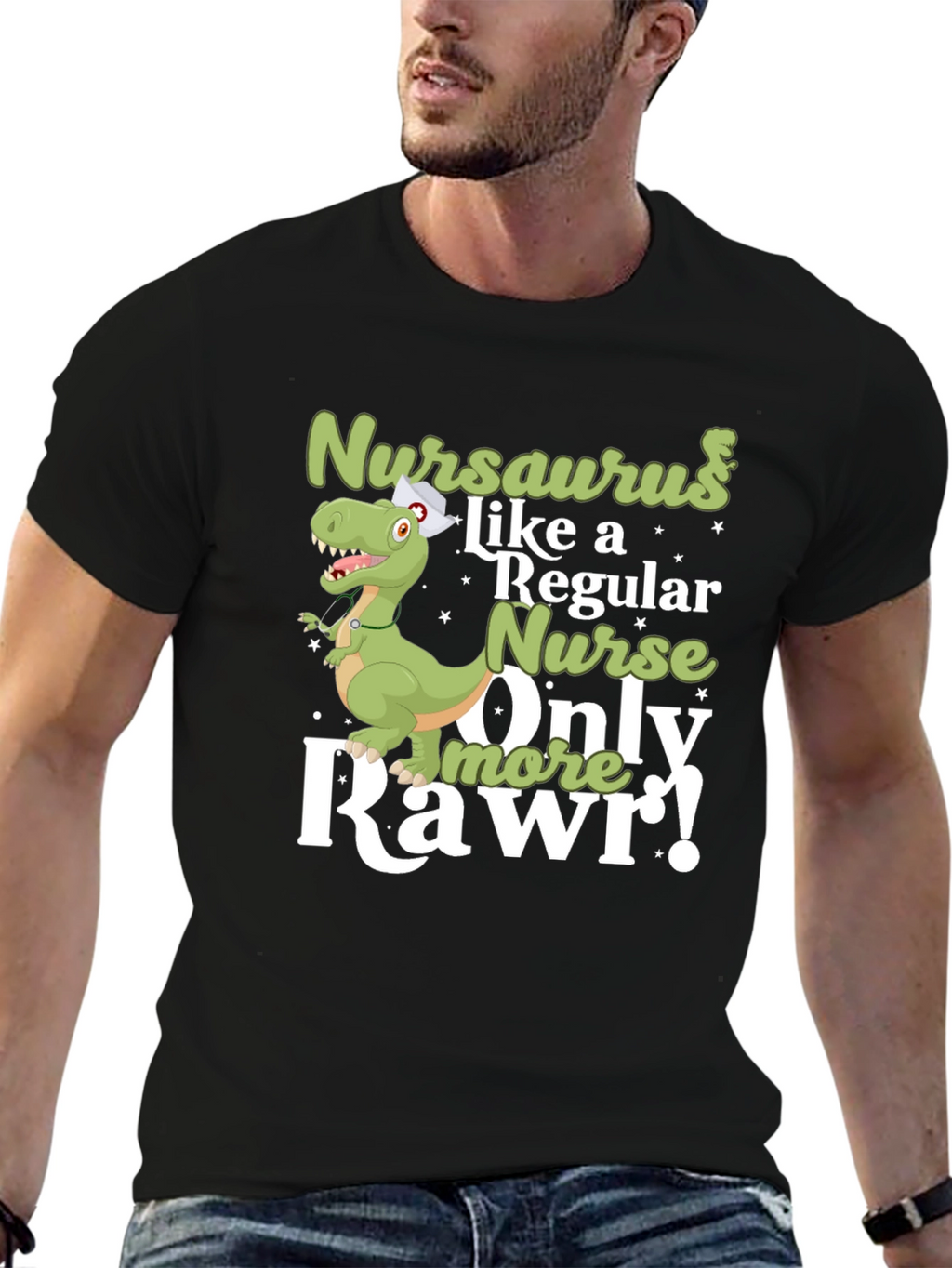 Nursaurus Nurse T-Shirt - Rawr!