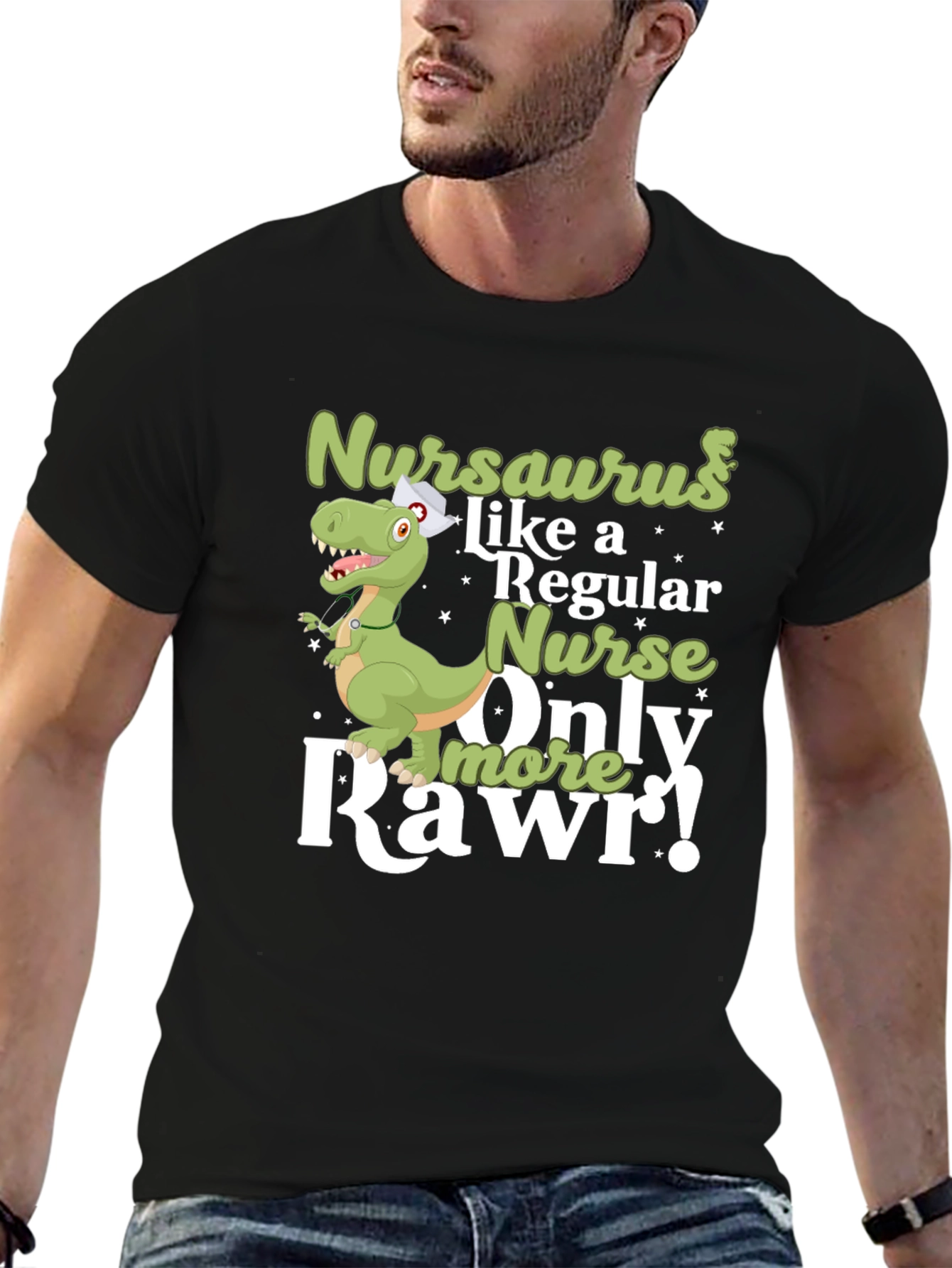 Nursaurus Nurse T-Shirt - Rawr!
