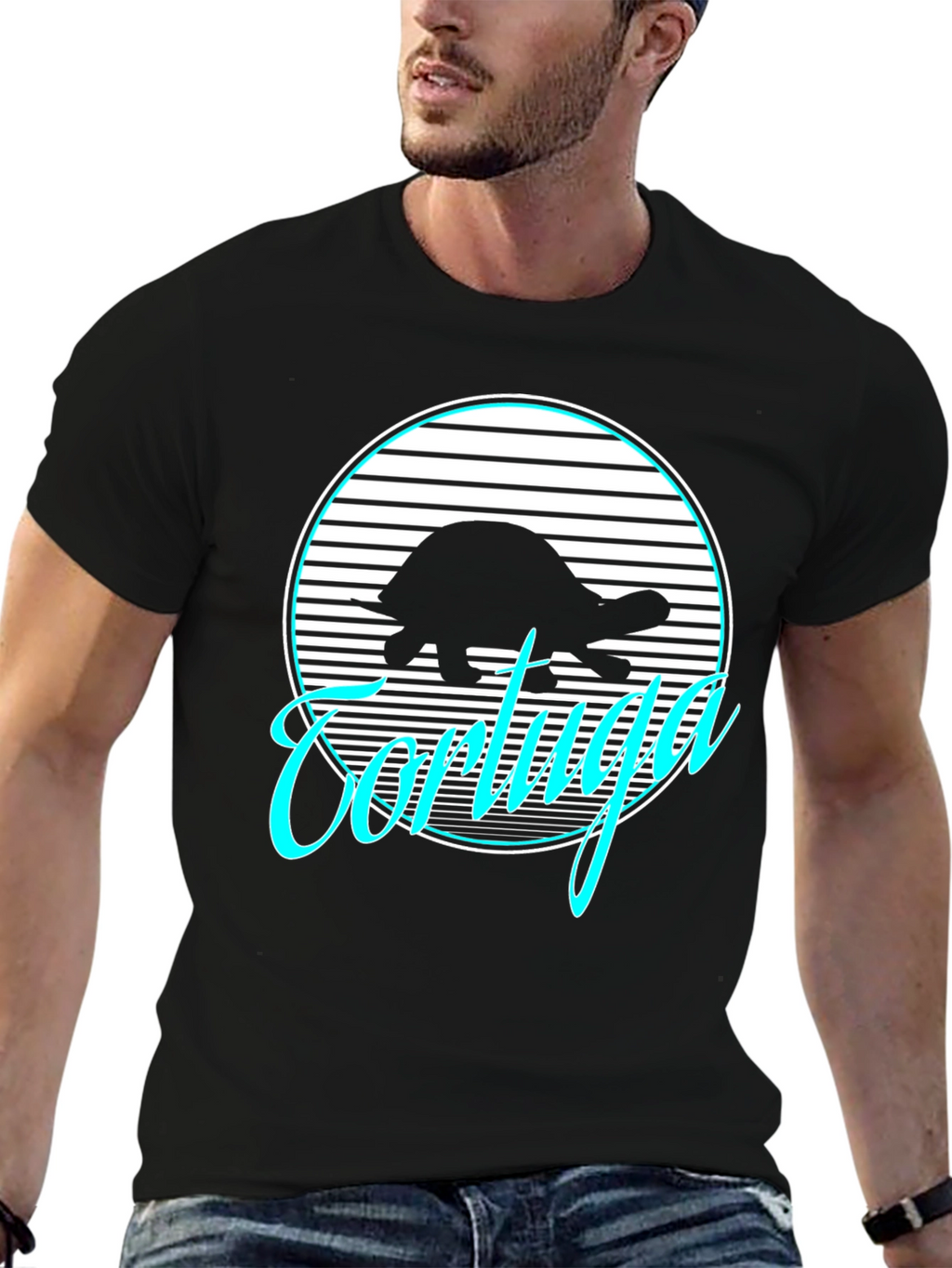 Tortuga Graphic Tee - Retro Turtle Shirt