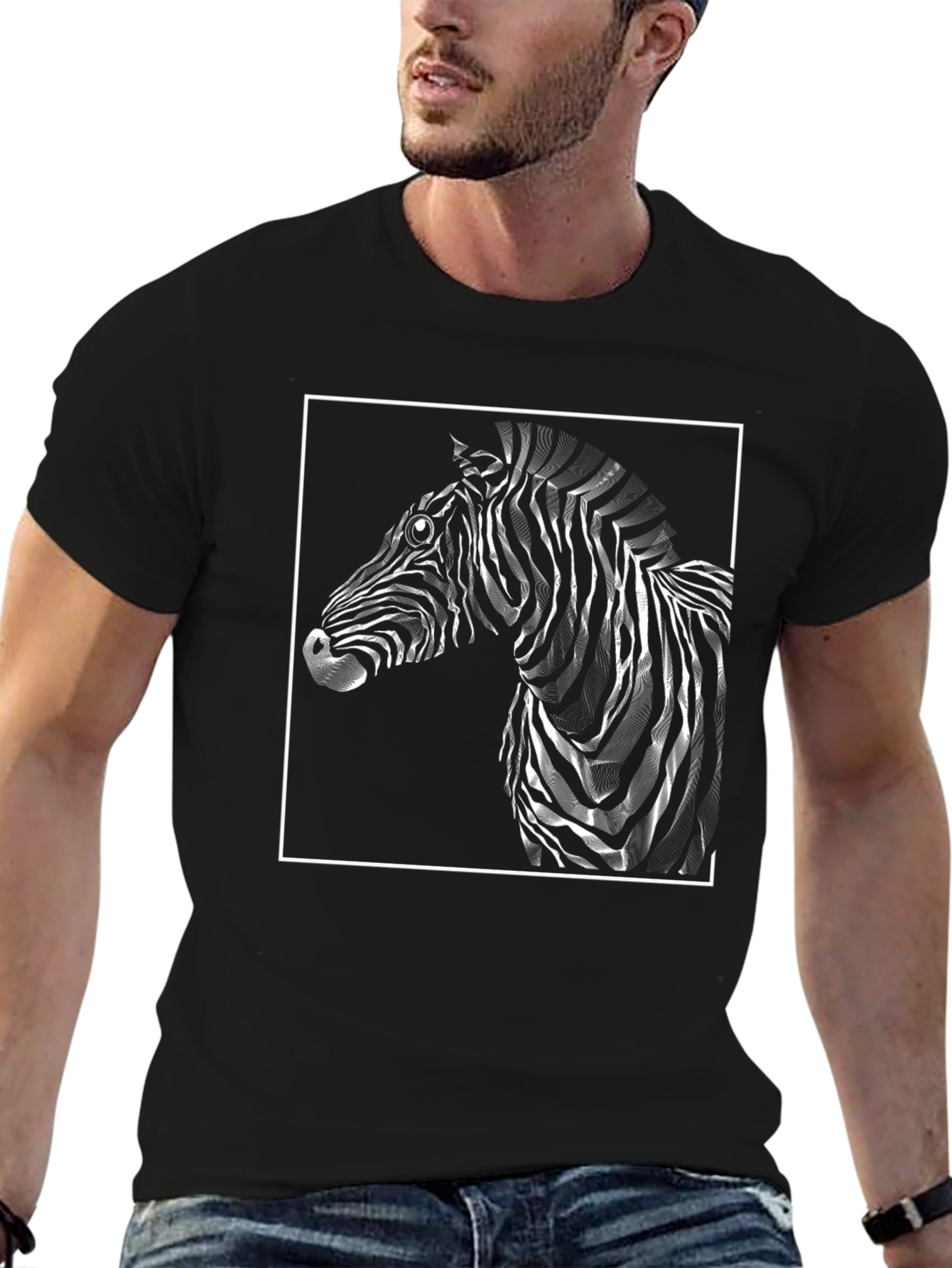 Zebra Graphic T-Shirt - Stylish Animal Print Tee