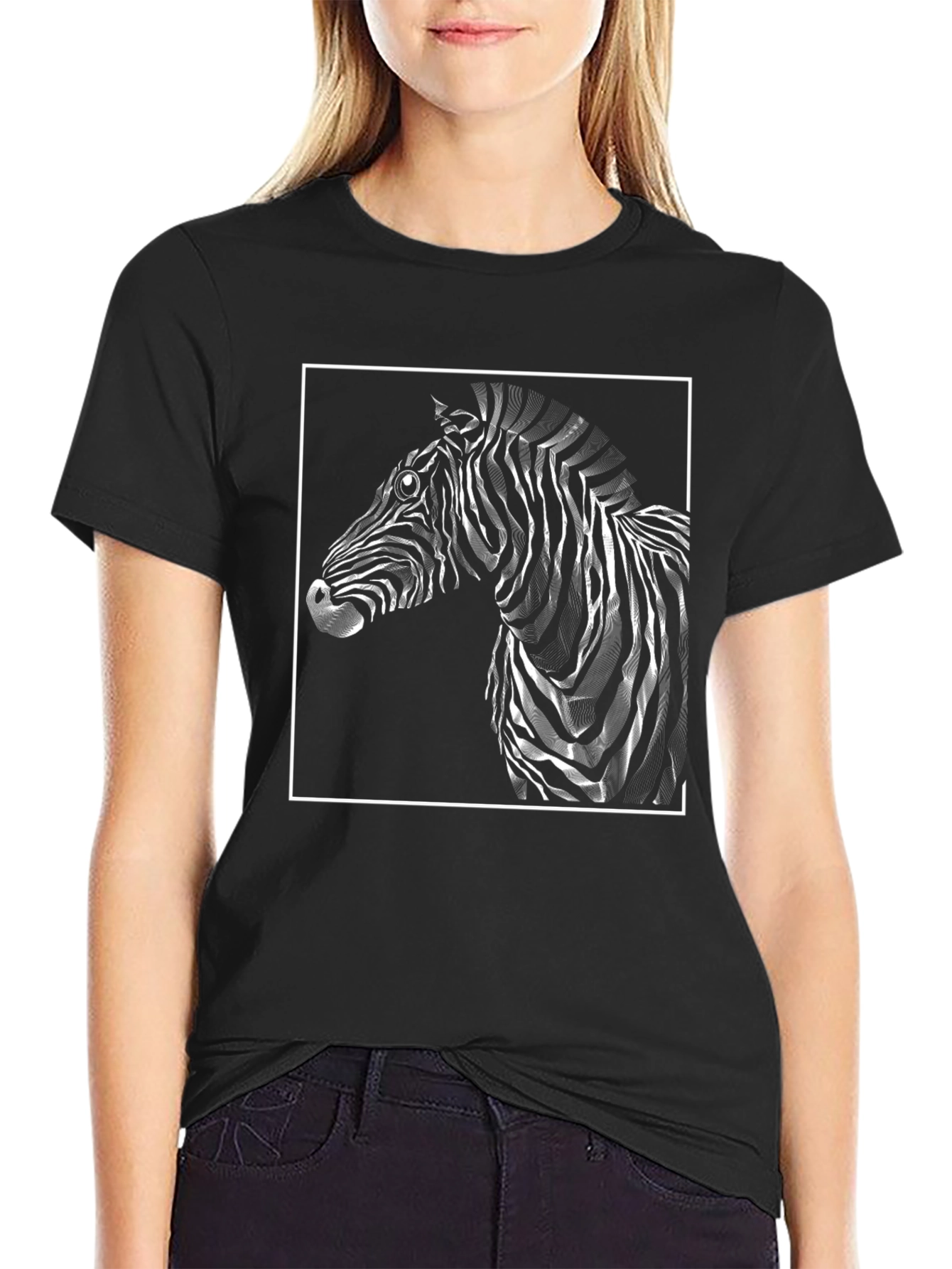 Zebra Graphic T-Shirt - Stylish Animal Print Tee