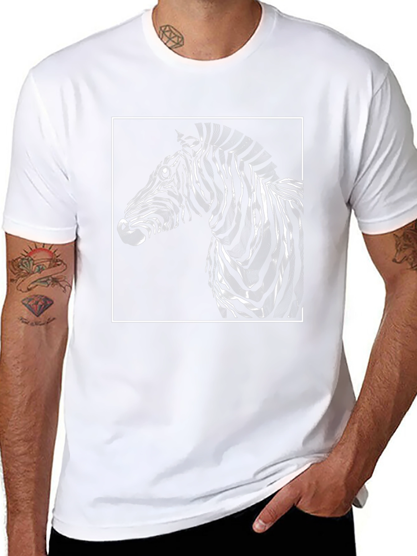 Zebra Graphic T-Shirt - Stylish Animal Print Tee