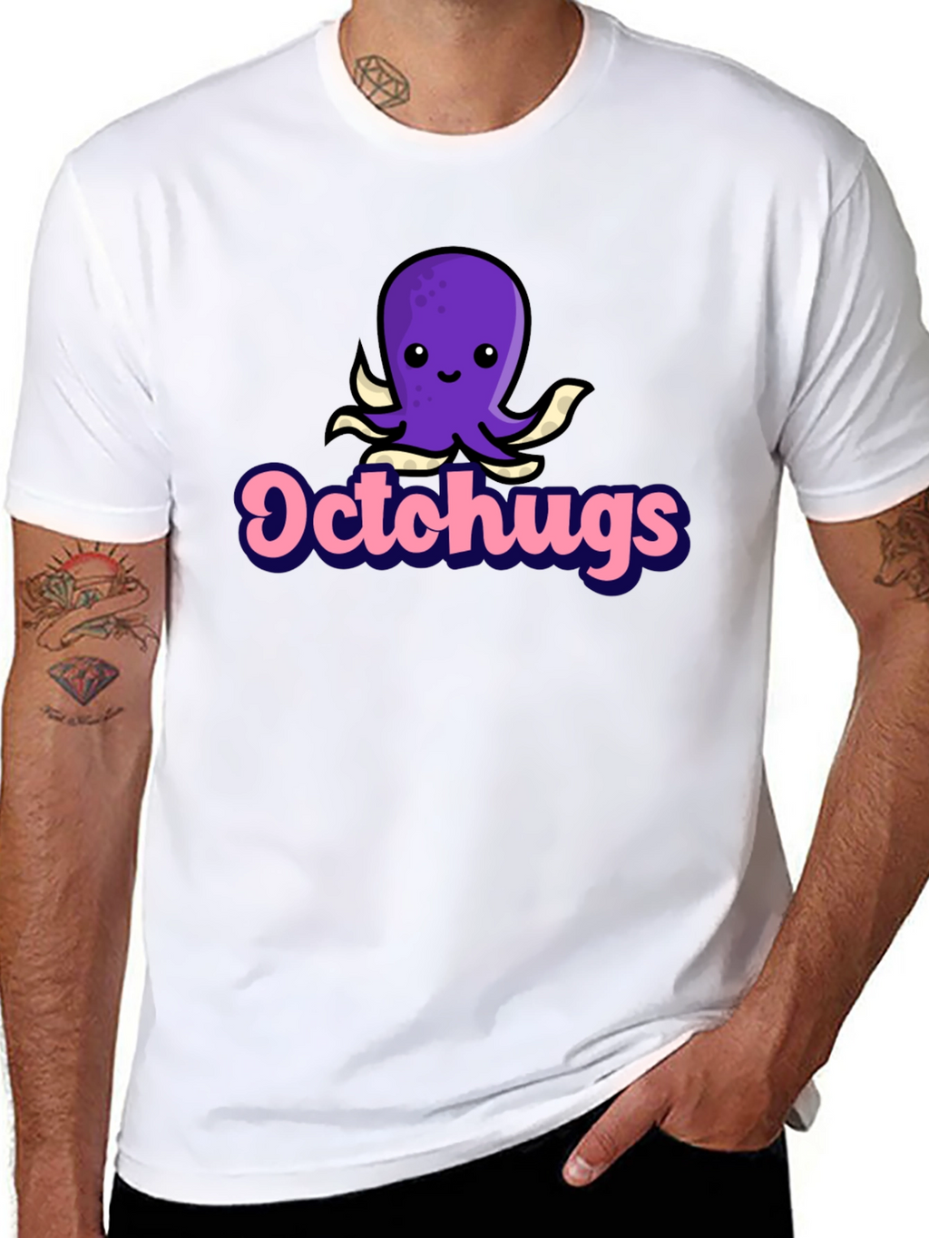 Octochugs Graphic Tee - Cute Octopus Hugs T-Shirt