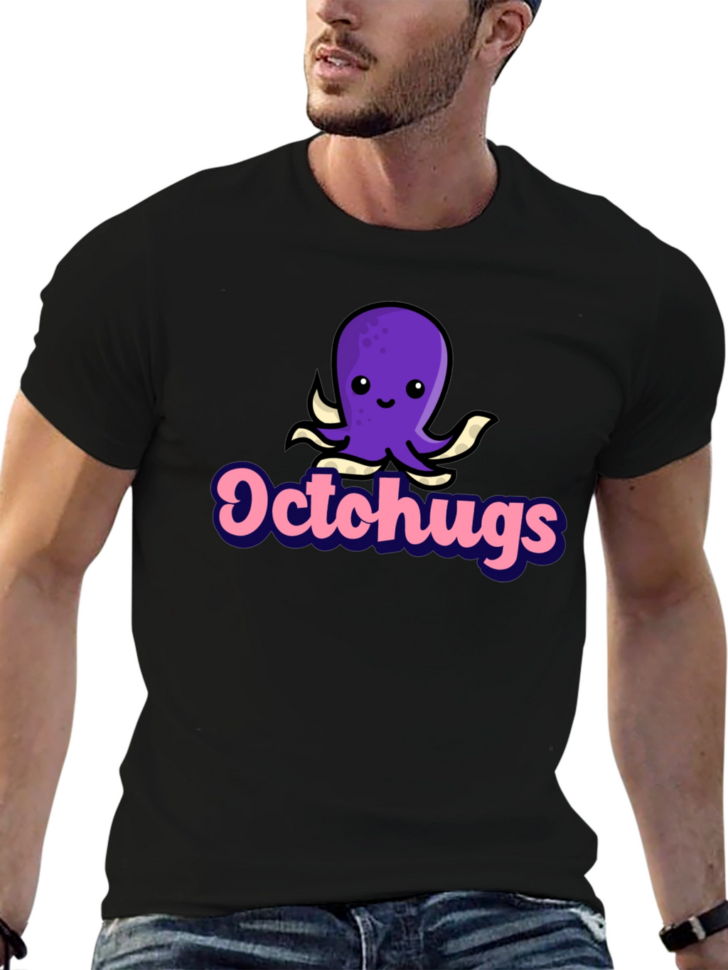 Octochugs Graphic Tee - Cute Octopus Hugs T-Shirt
