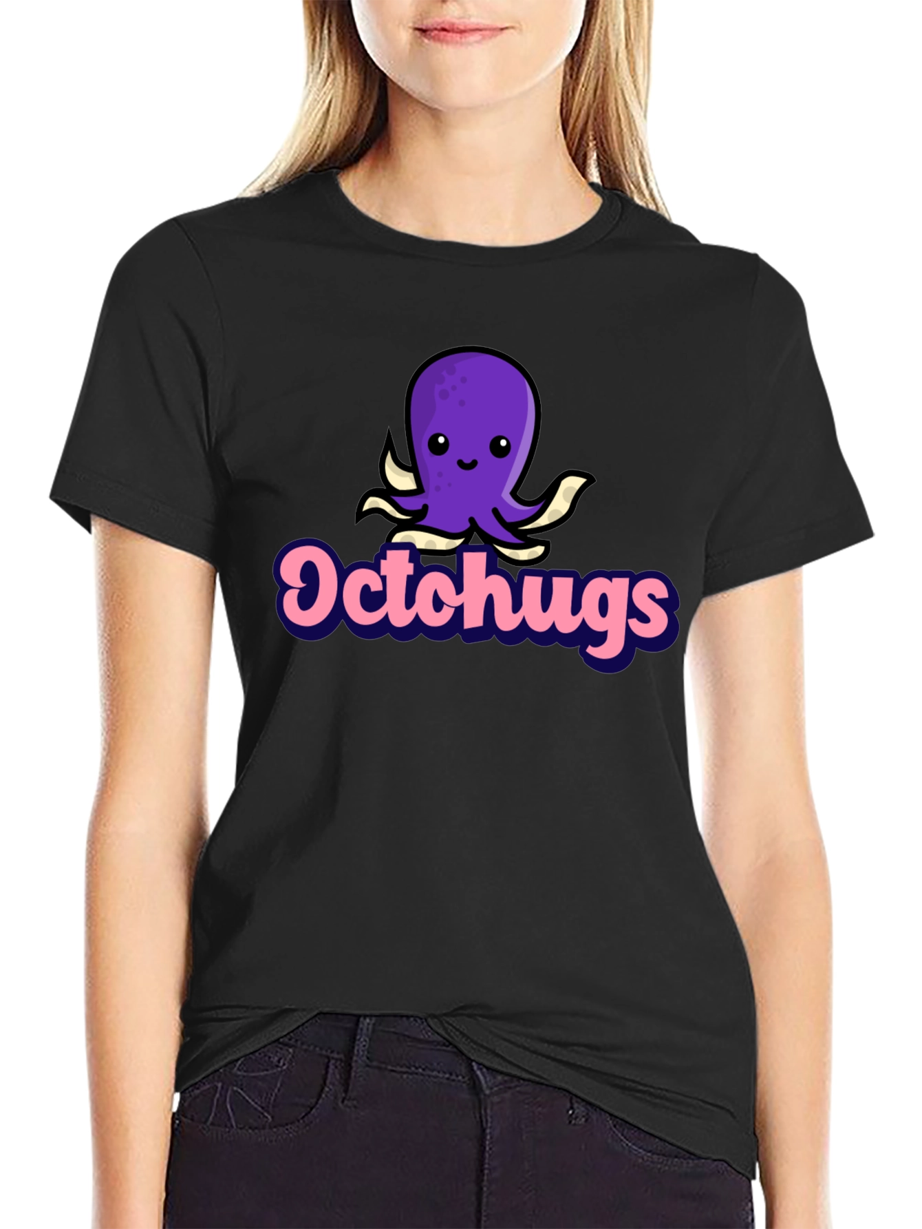 Octochugs Graphic Tee - Cute Octopus Hugs T-Shirt