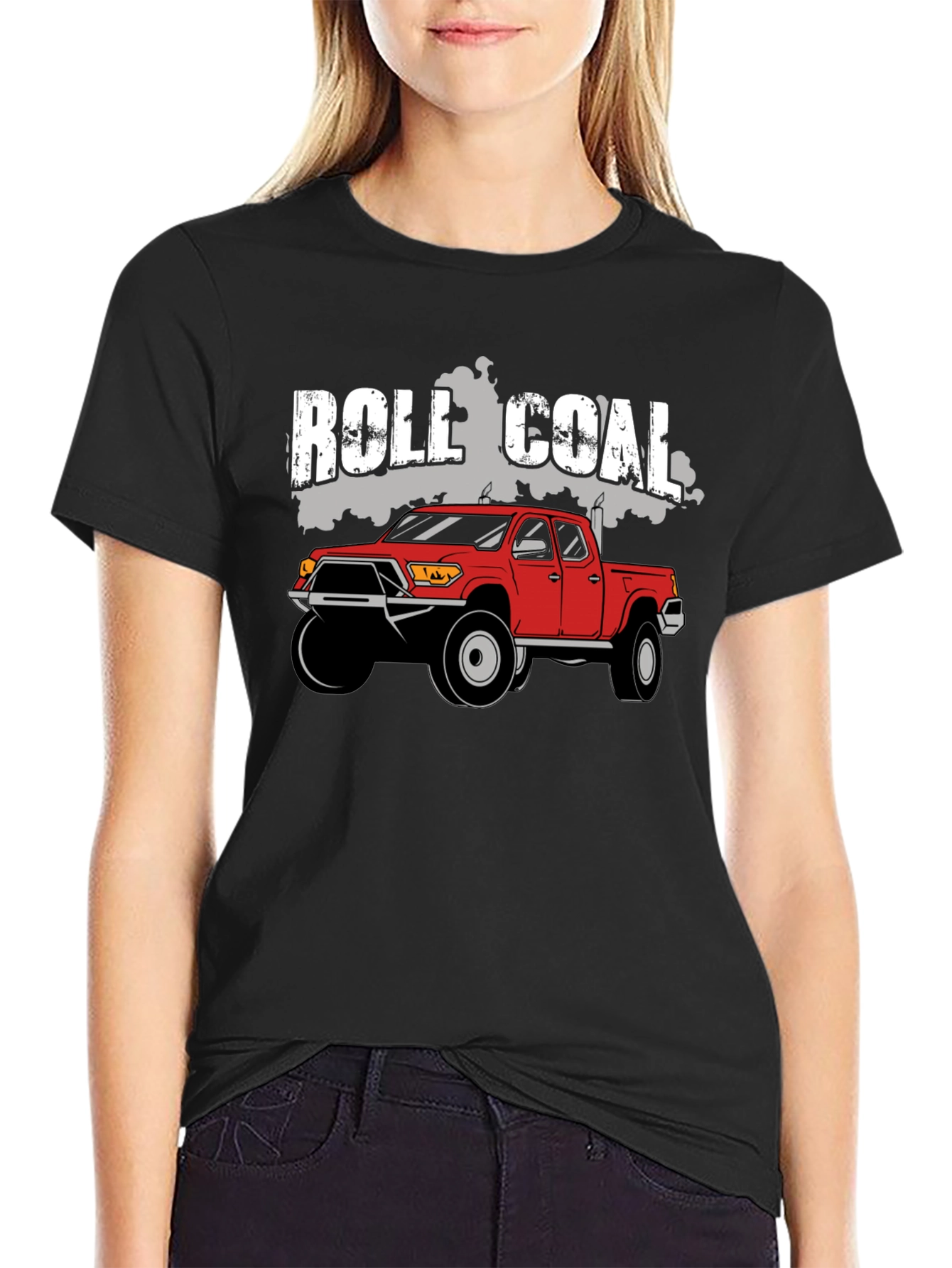 Roll Coal Truck Graphic T-Shirt