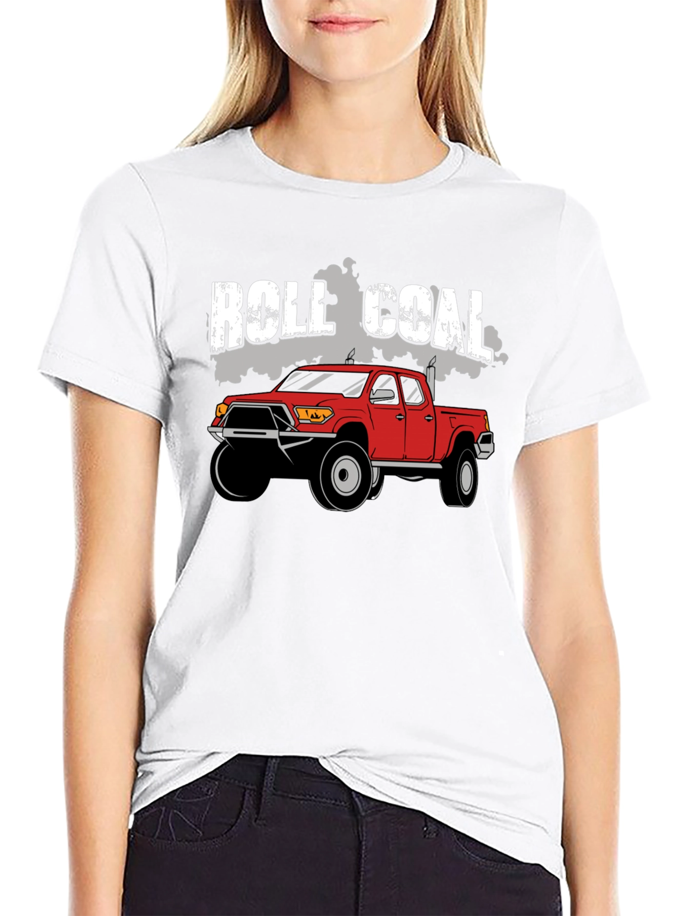 Roll Coal Truck Graphic T-Shirt