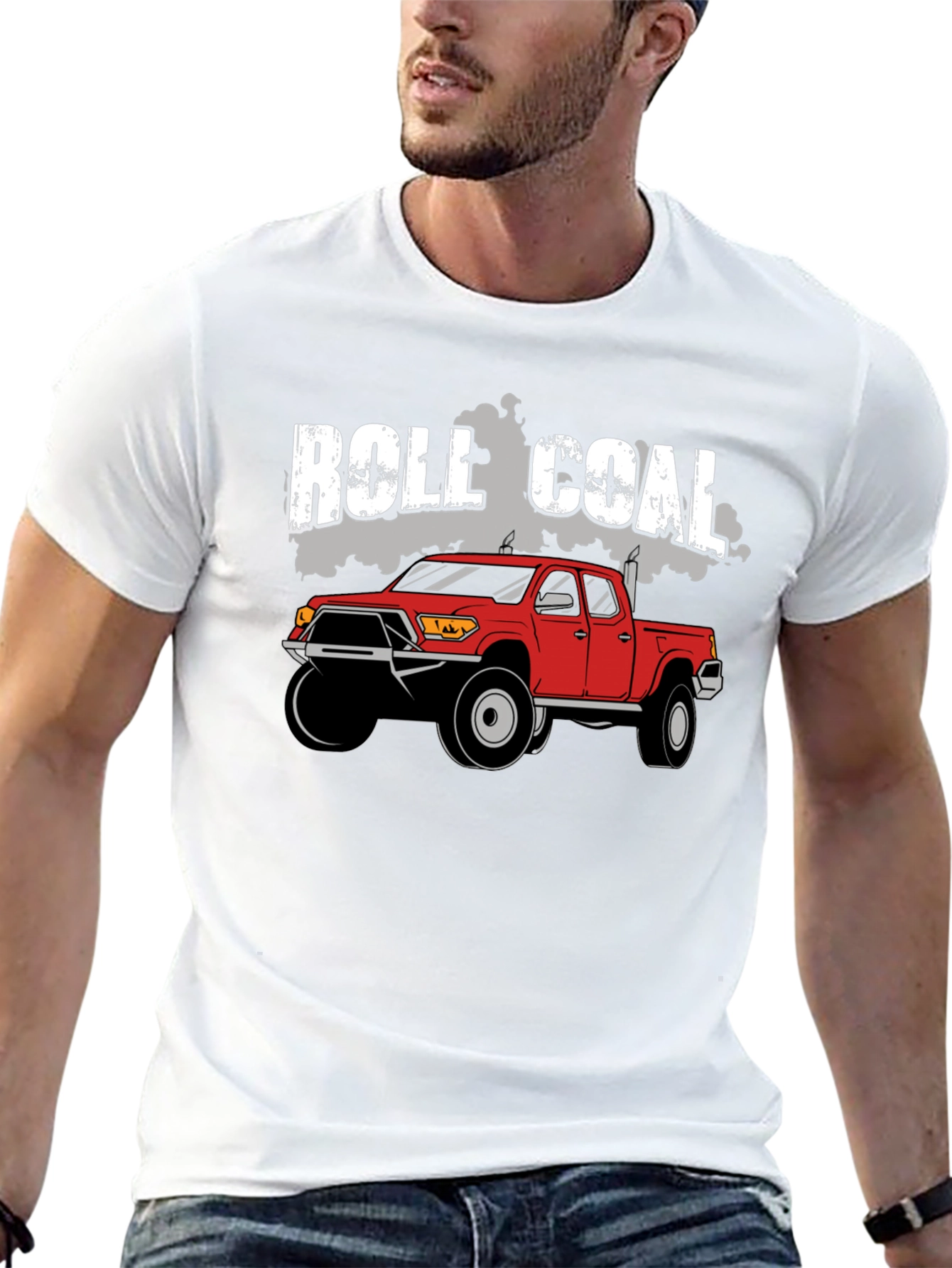 Roll Coal Truck Graphic T-Shirt