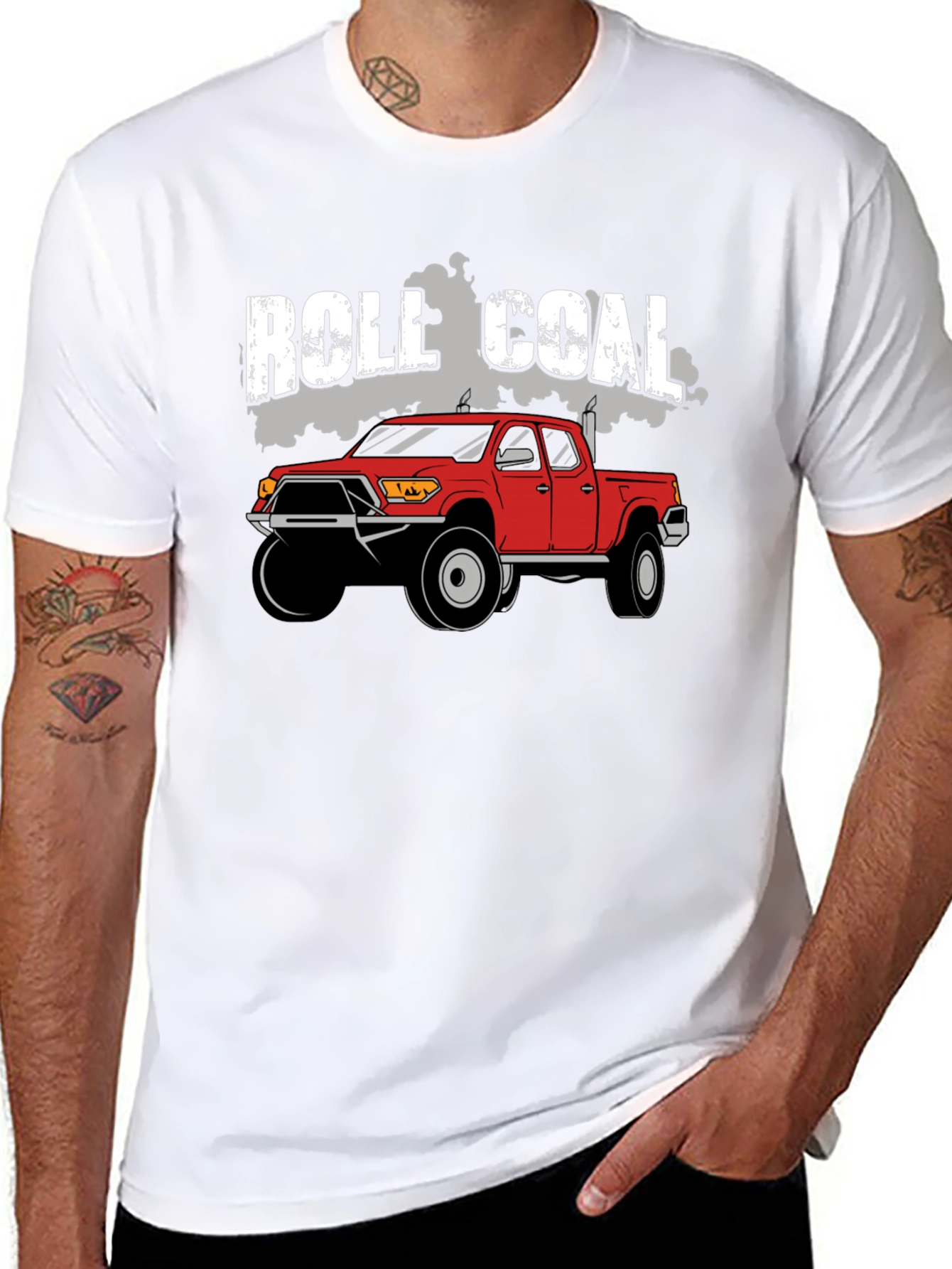 Roll Coal Truck Graphic T-Shirt