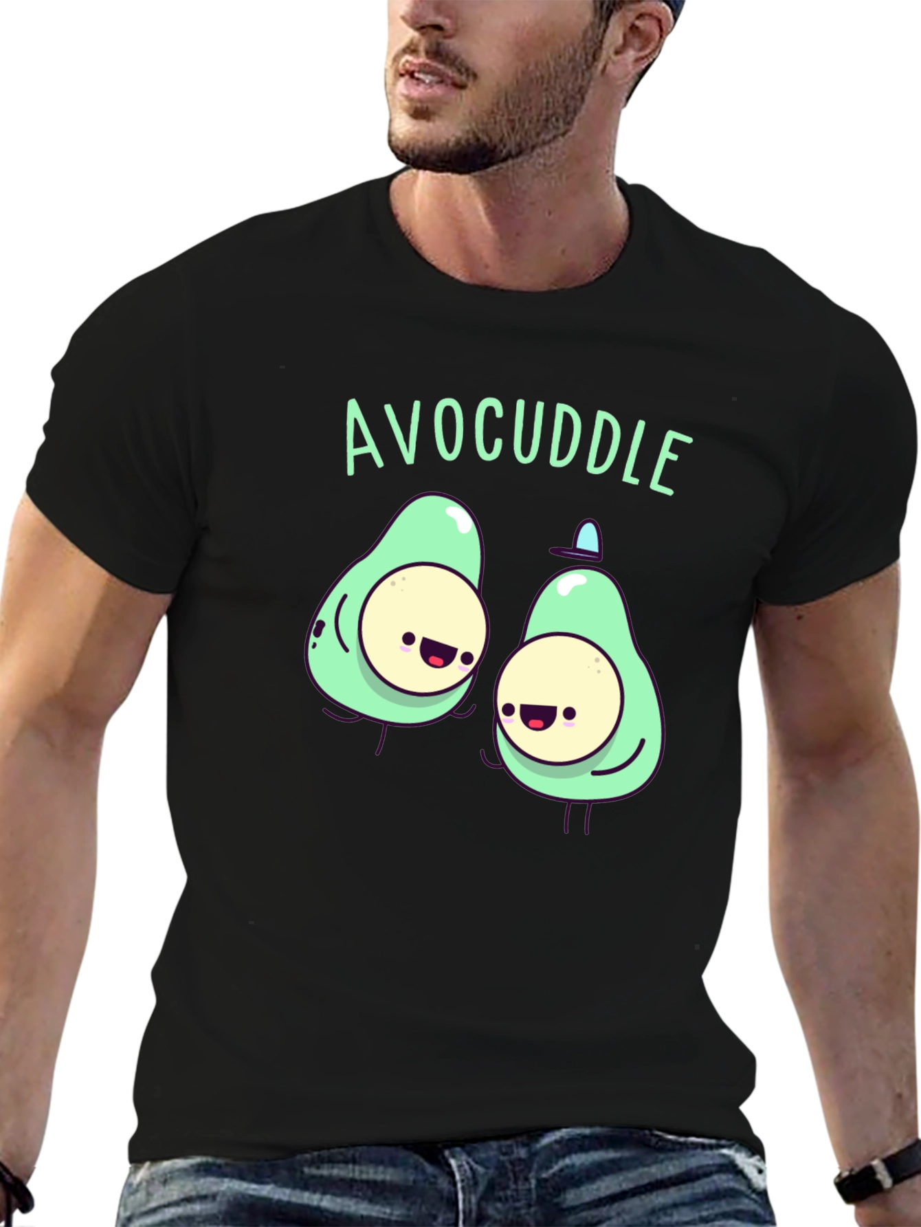 Avocuddle Black T-Shirt