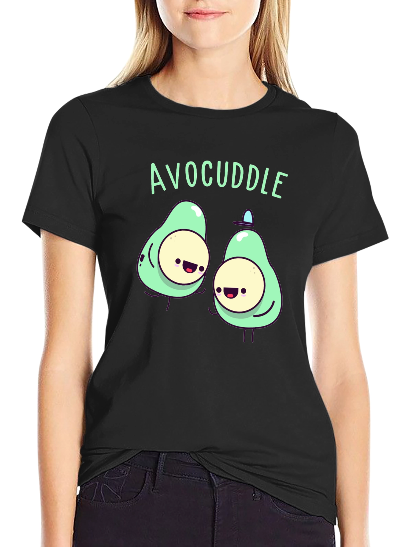 Avocuddle Black T-Shirt