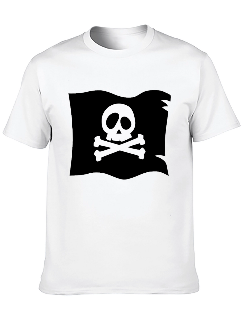 Black Pirate Flag Skull T-Shirt
