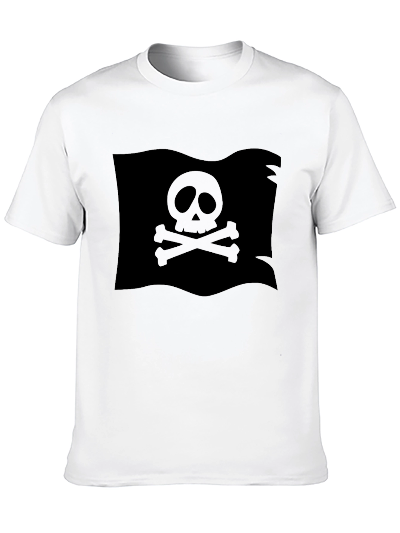 Black Pirate Flag Skull T-Shirt