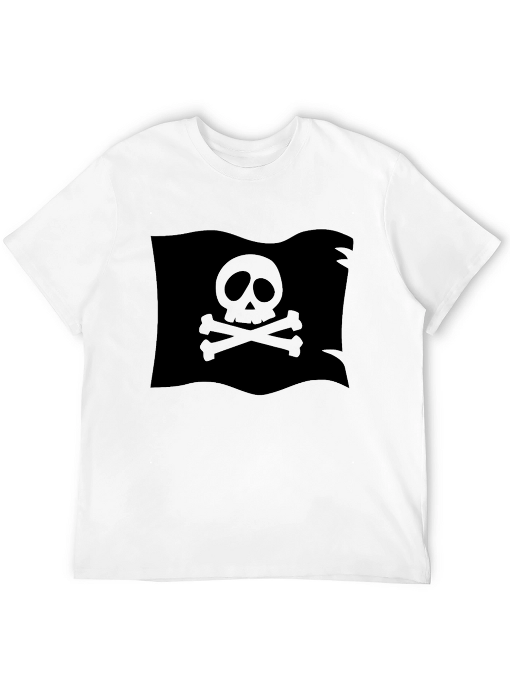 Black Pirate Flag Skull T-Shirt
