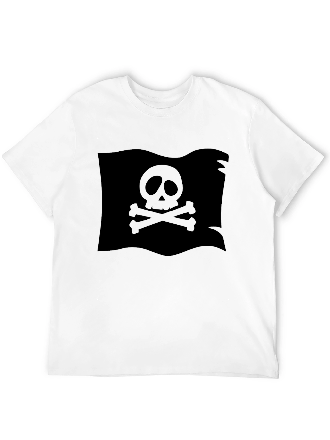 Black Pirate Flag Skull T-Shirt