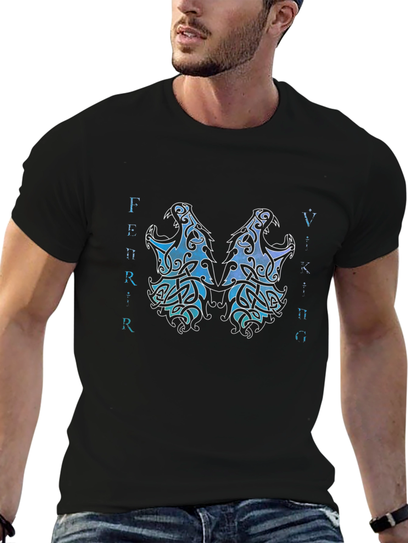 Viking Wolves Graphic T-Shirt