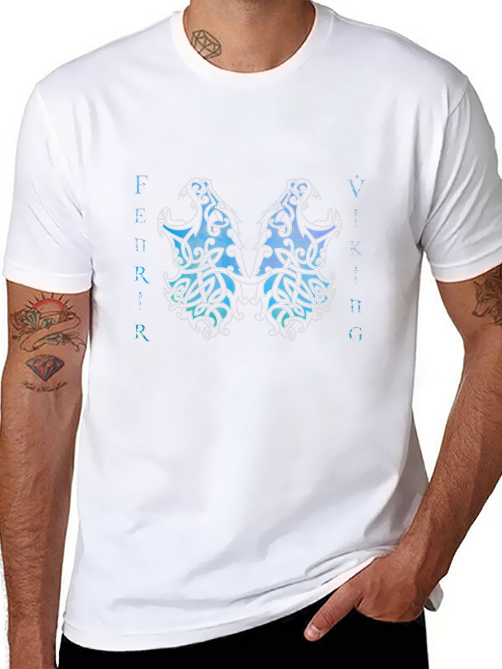 Viking Wolves Graphic T-Shirt