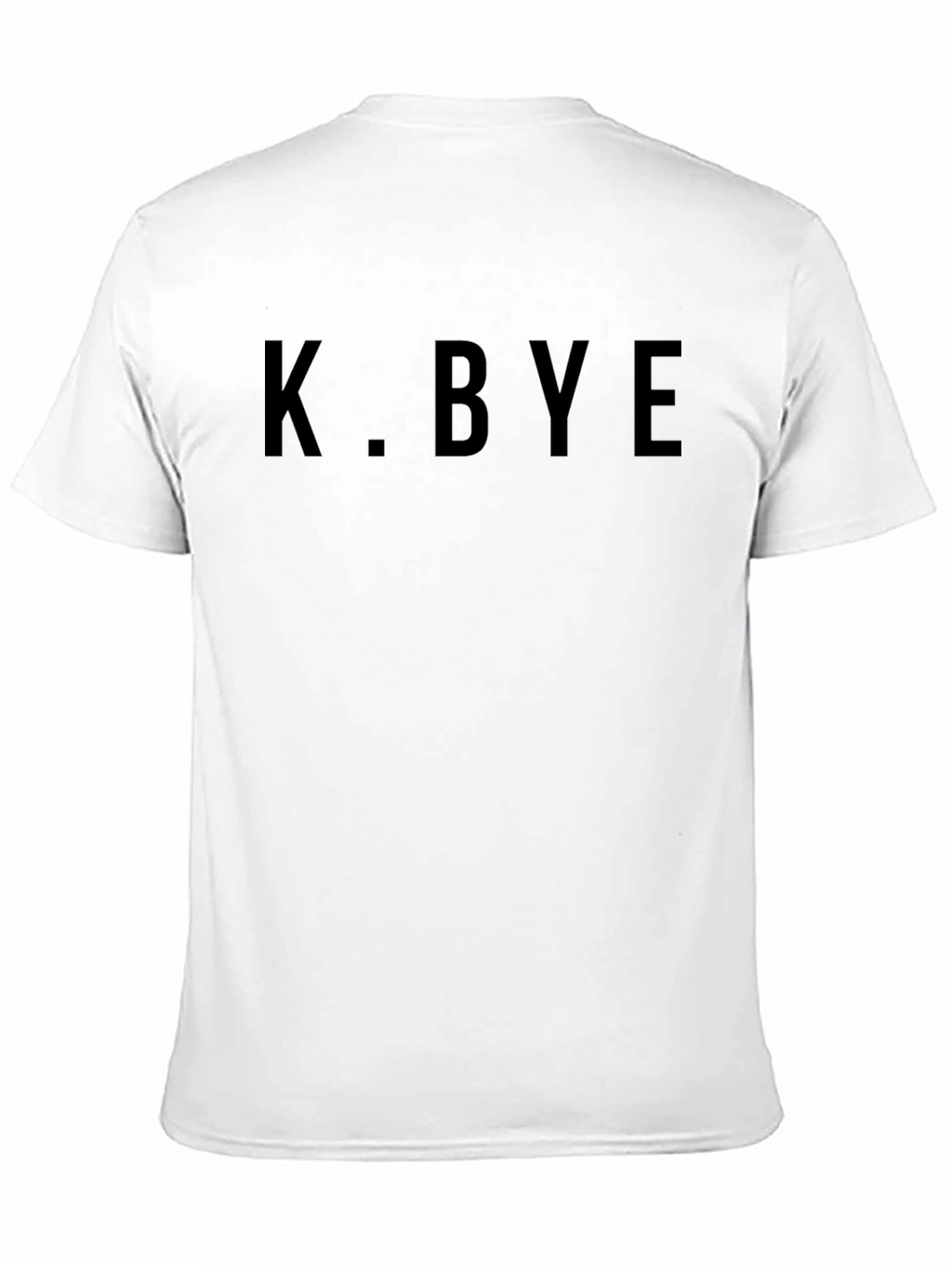 K. BYE Black Graphic Tee - Casual Style