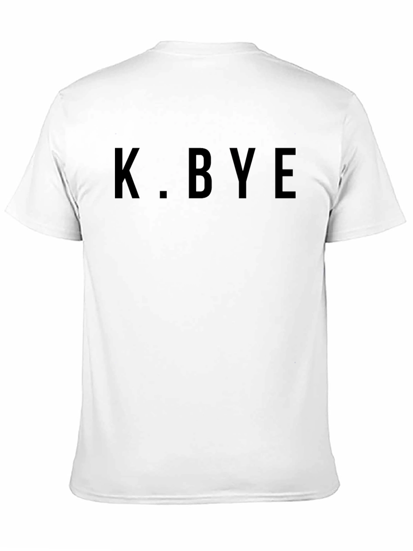 K. BYE Black Graphic Tee - Casual Style