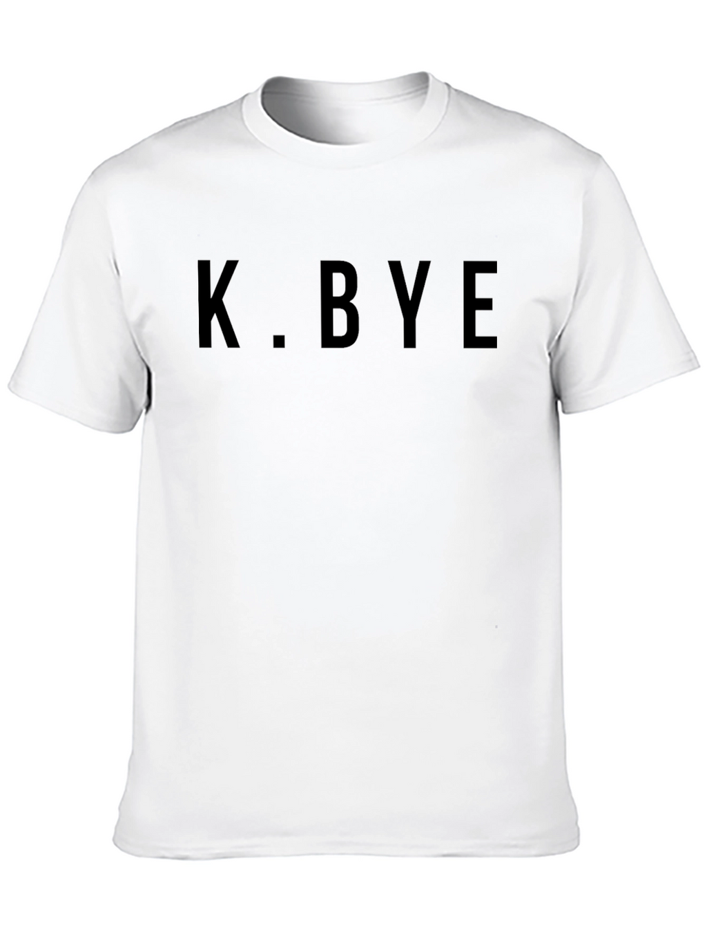 K. BYE Black Graphic Tee - Casual Style
