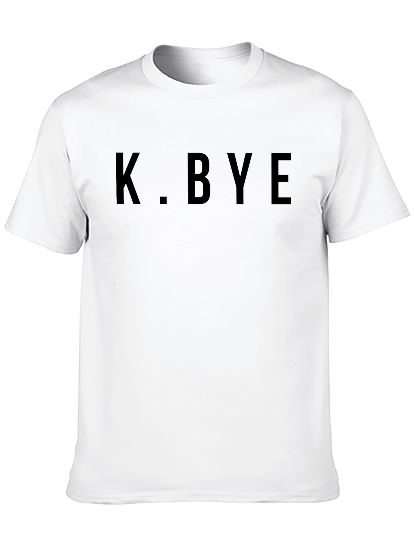 K. BYE Black Graphic Tee - Casual Style