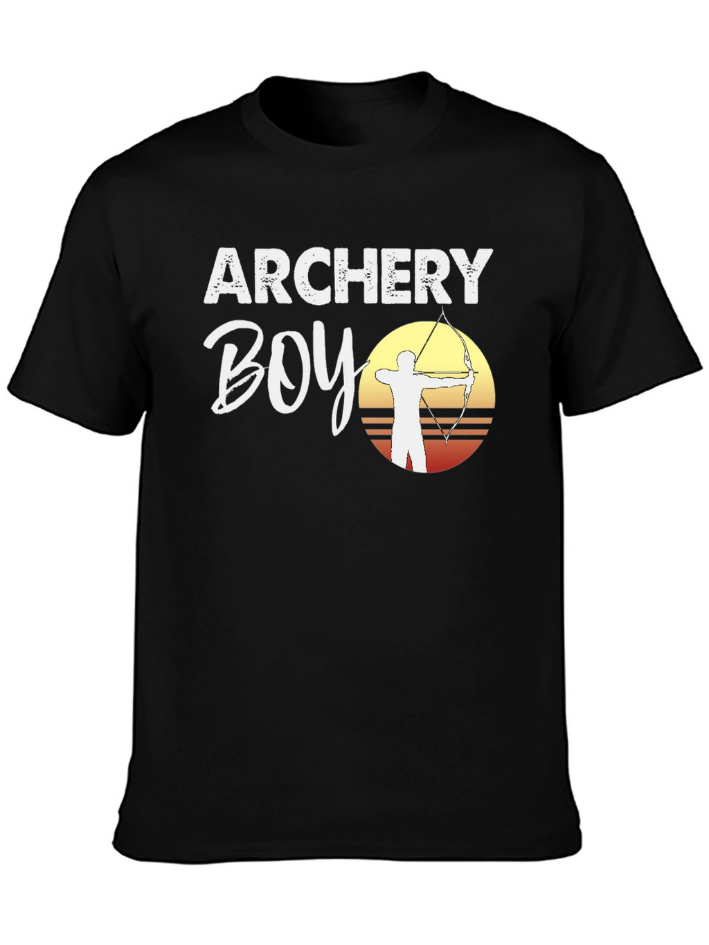 Archery Boy Graphic T-Shirt - Archer Silhouette Tee