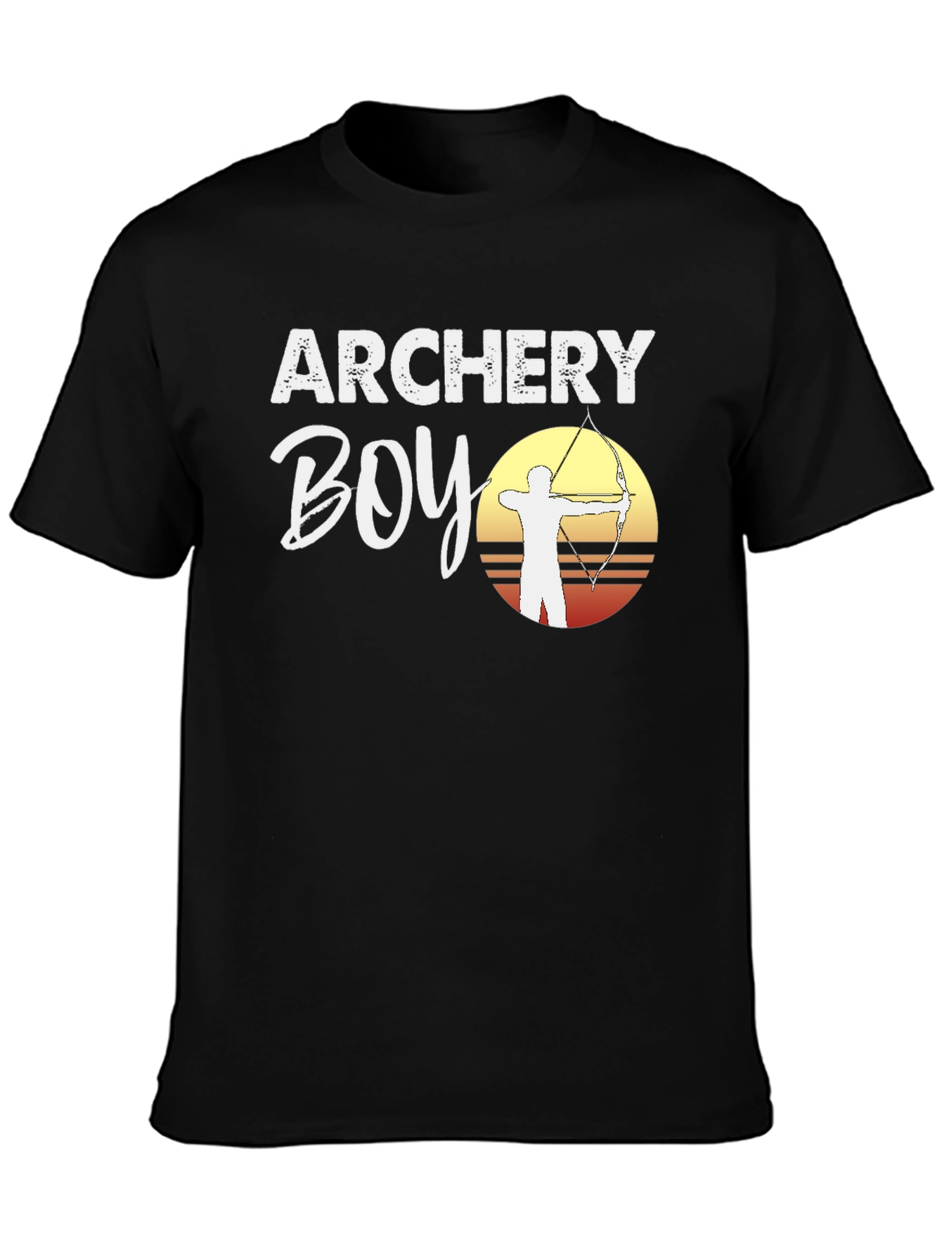 Archery Boy Graphic T-Shirt - Archer Silhouette Tee