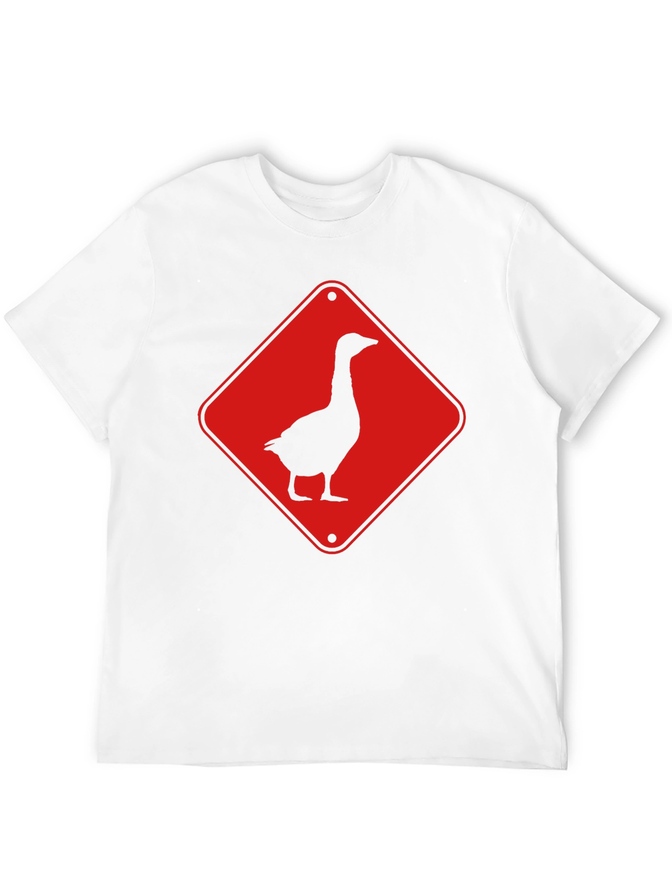 Goose Crossing Sign T-Shirt - Black